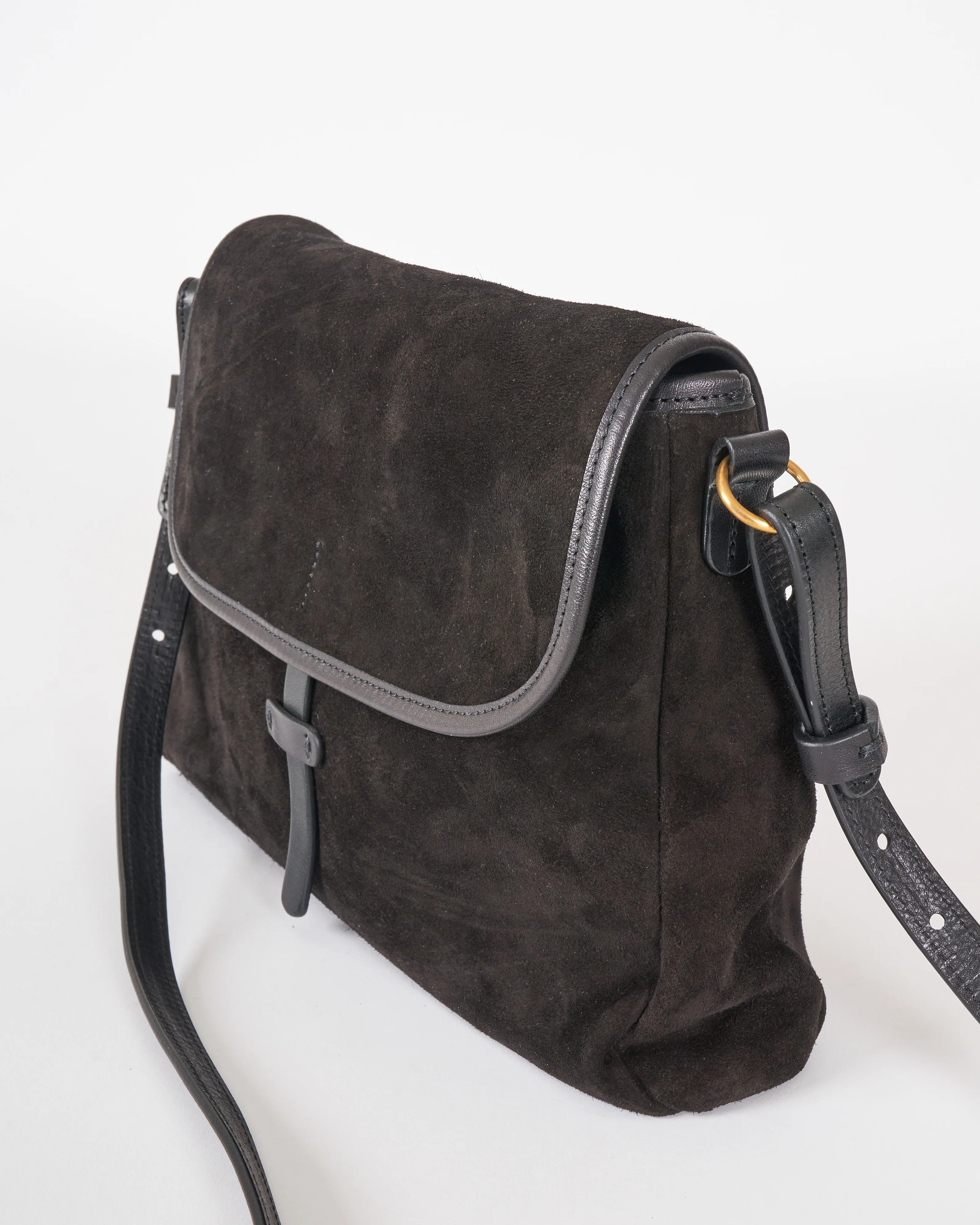 messenger bag - black suede - Image 4