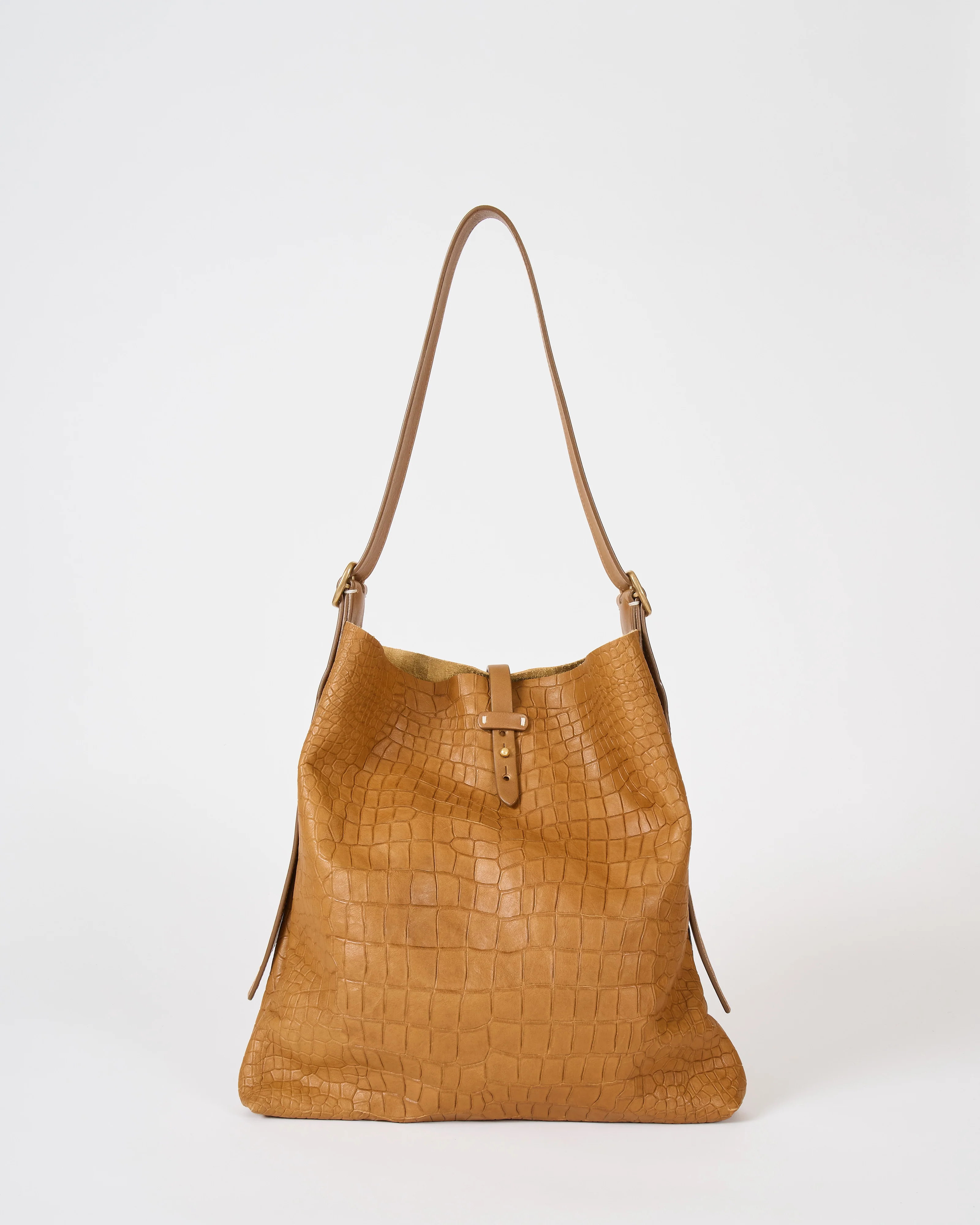 simple embossed crossbody