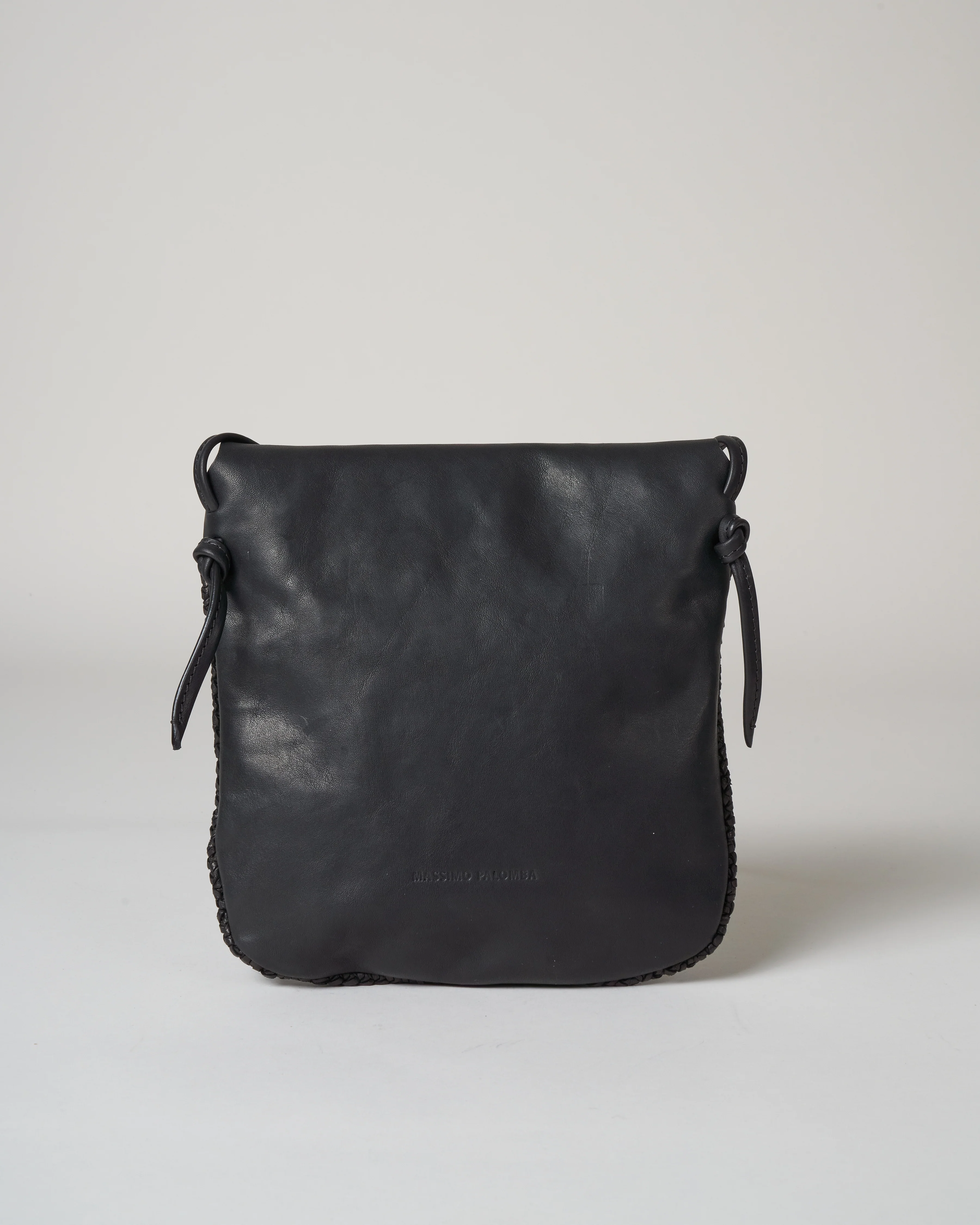 small woven crossbody - black - Image 4