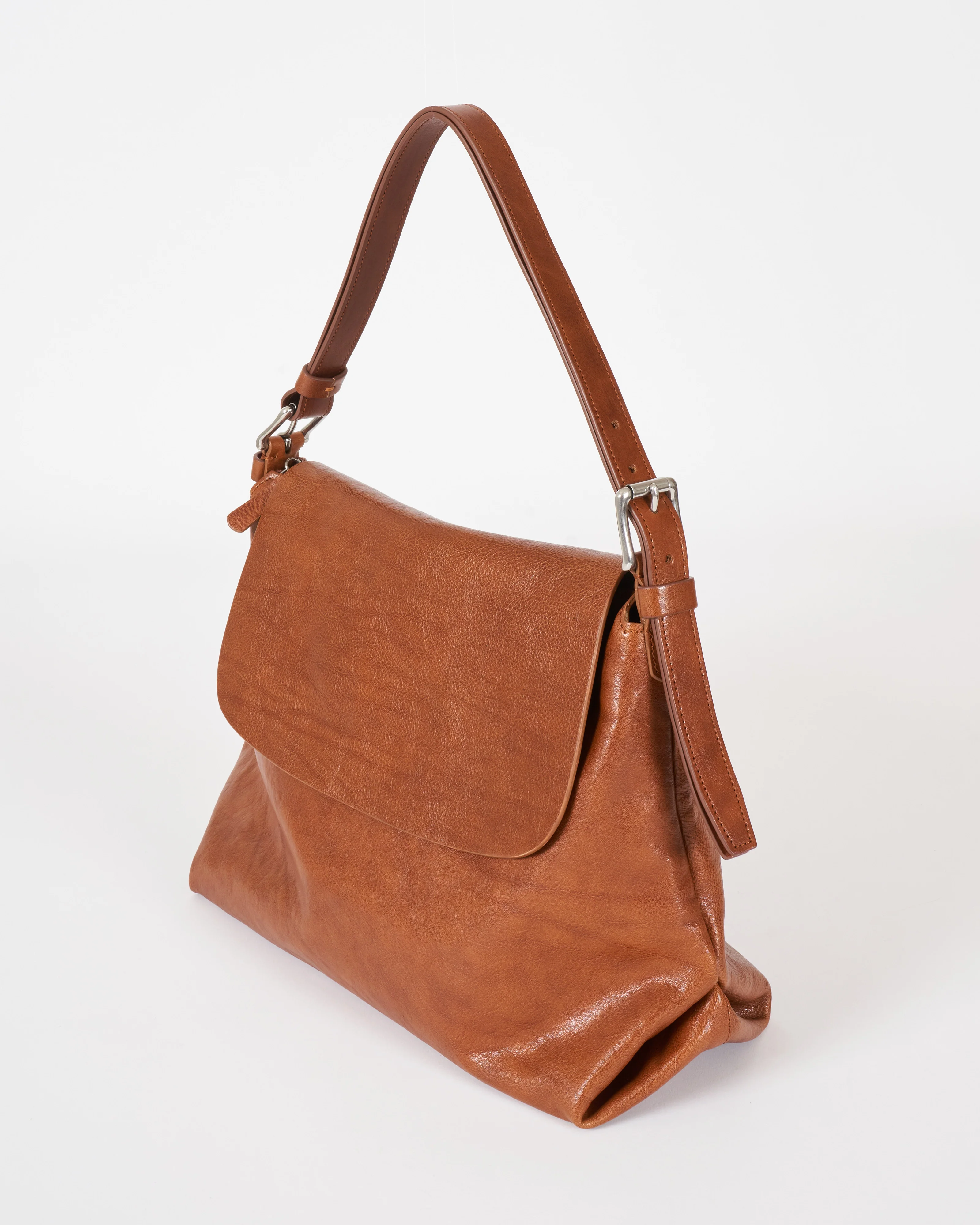 tall messenger bag - selleria lux cuoio - Image 3