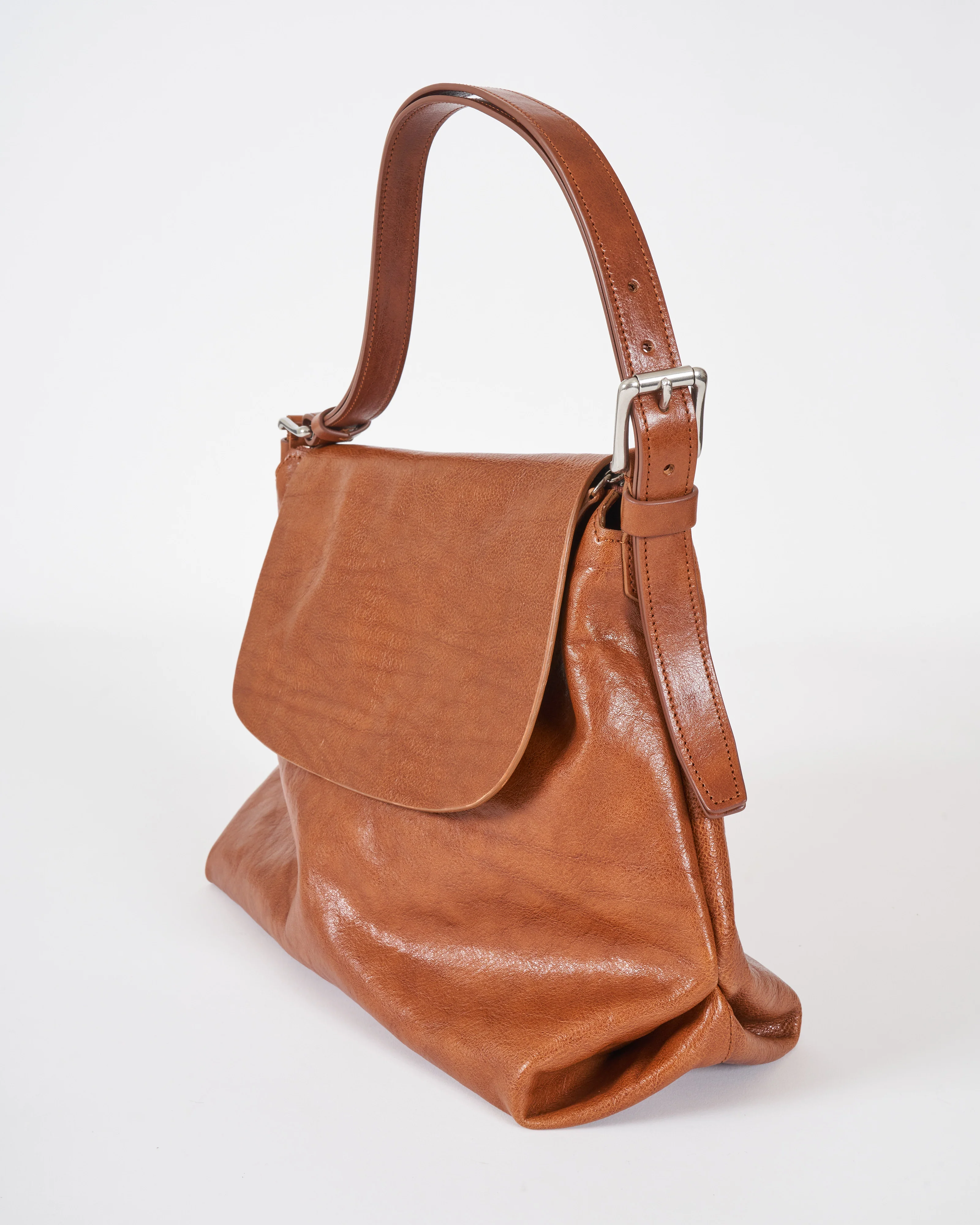 tall messenger bag - selleria lux cuoio - Image 4