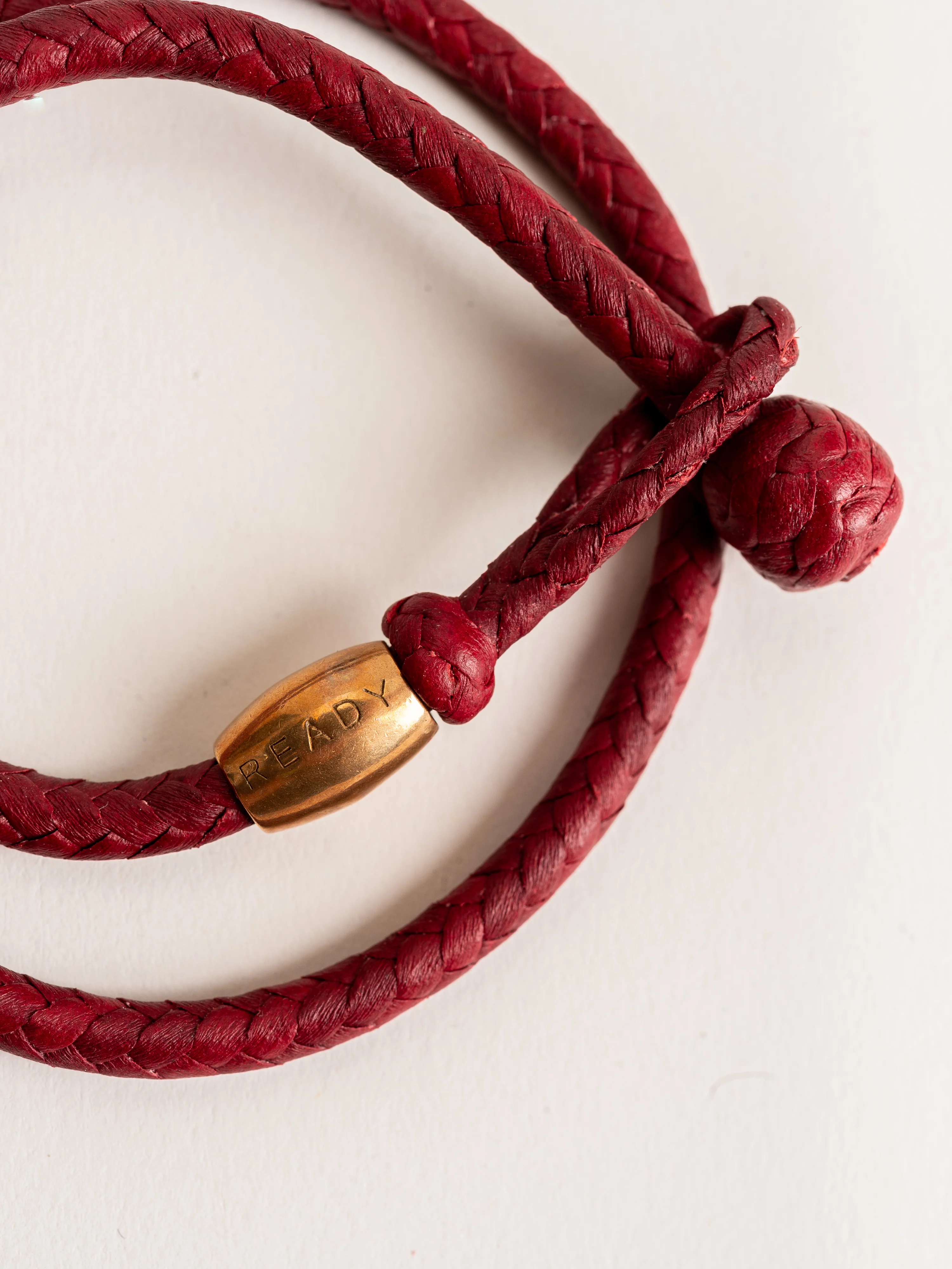 double wrap with knot - red - Image 3