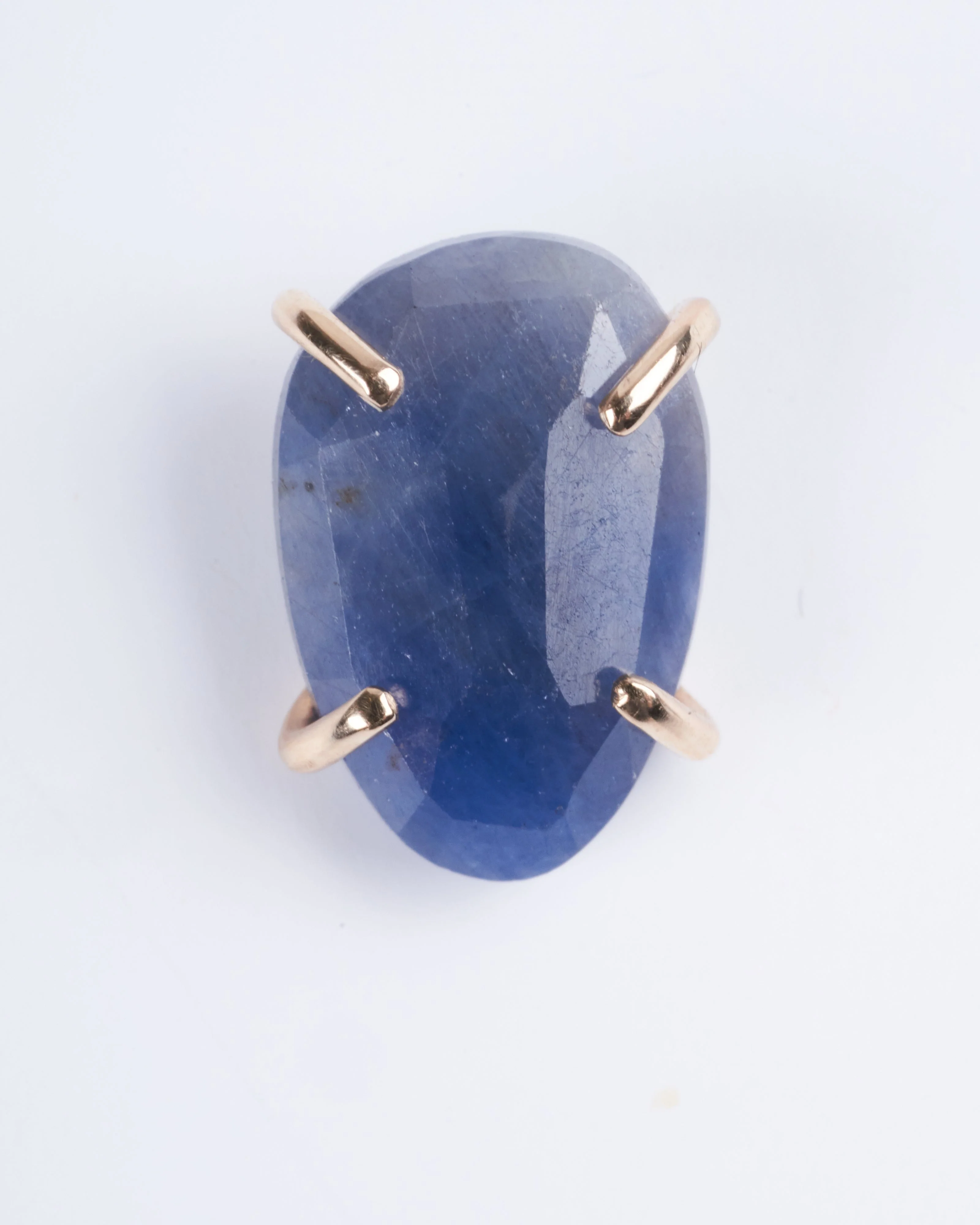 blue sapphire freeform post earring - blue - Image 3