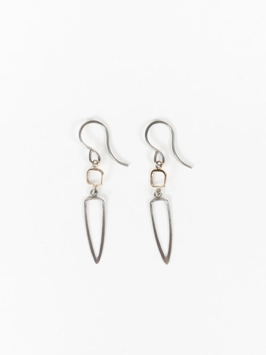 square dagger drop earring - Image 2