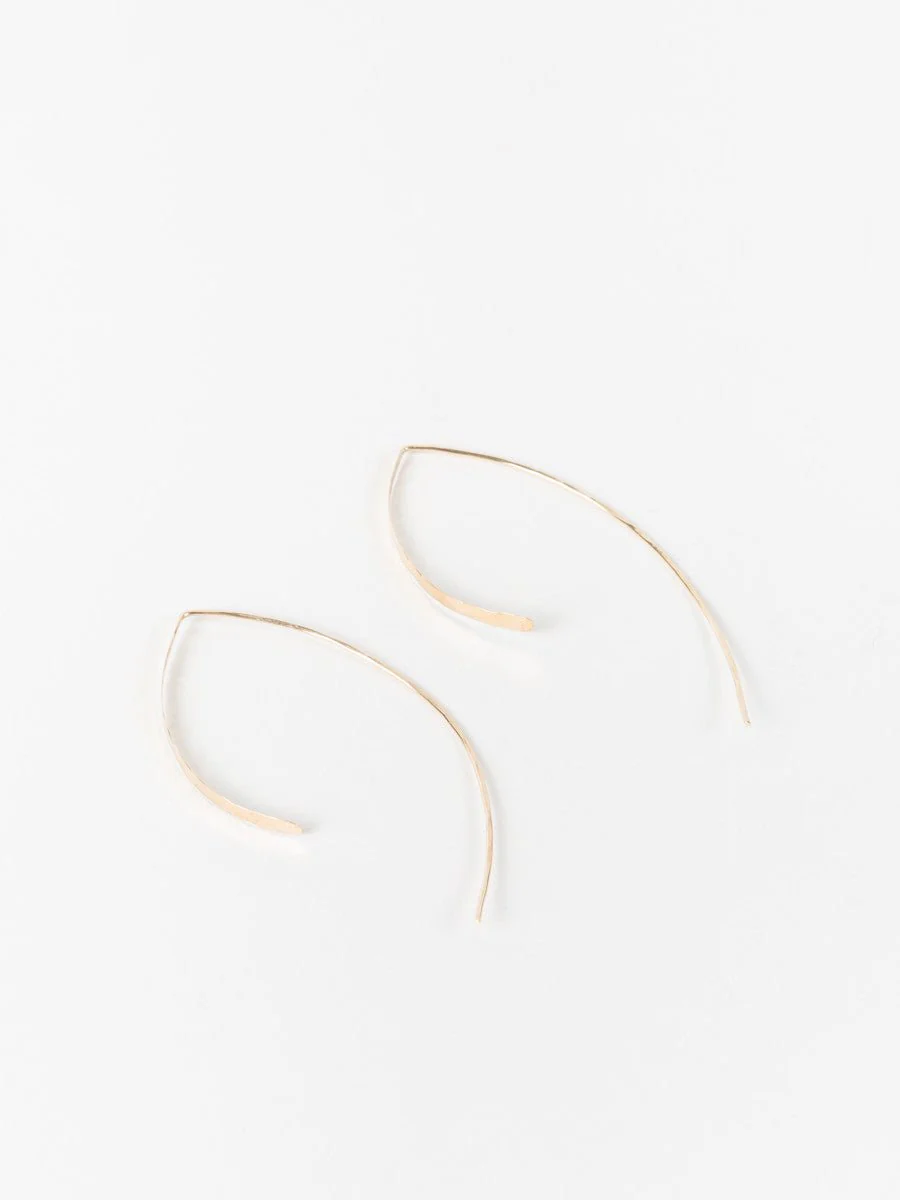 large wishbone earring