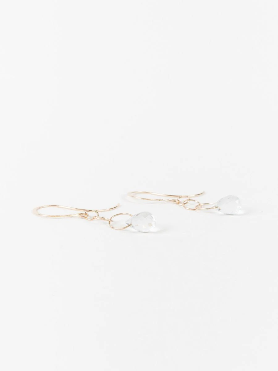 white topaz earring - Image 2