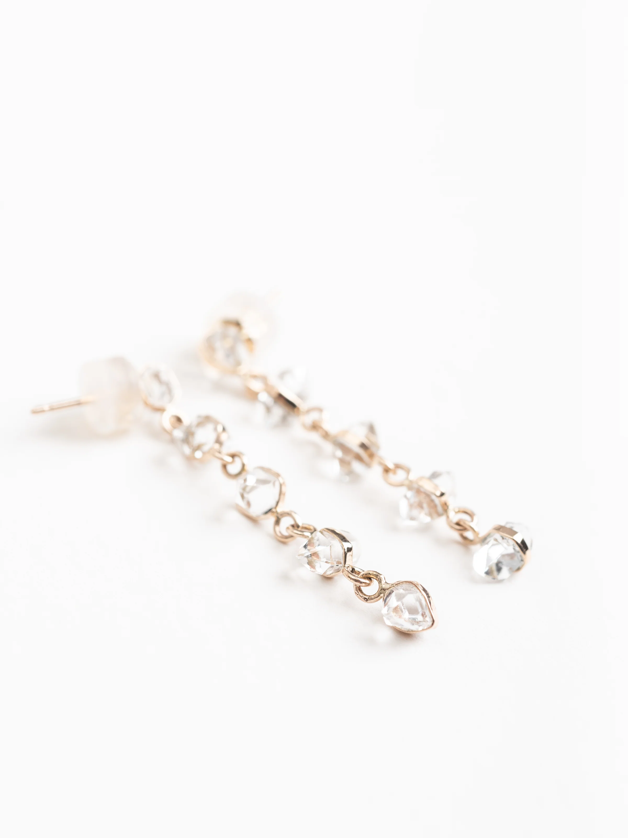 5 drop herkimer stud earrings - Image 2