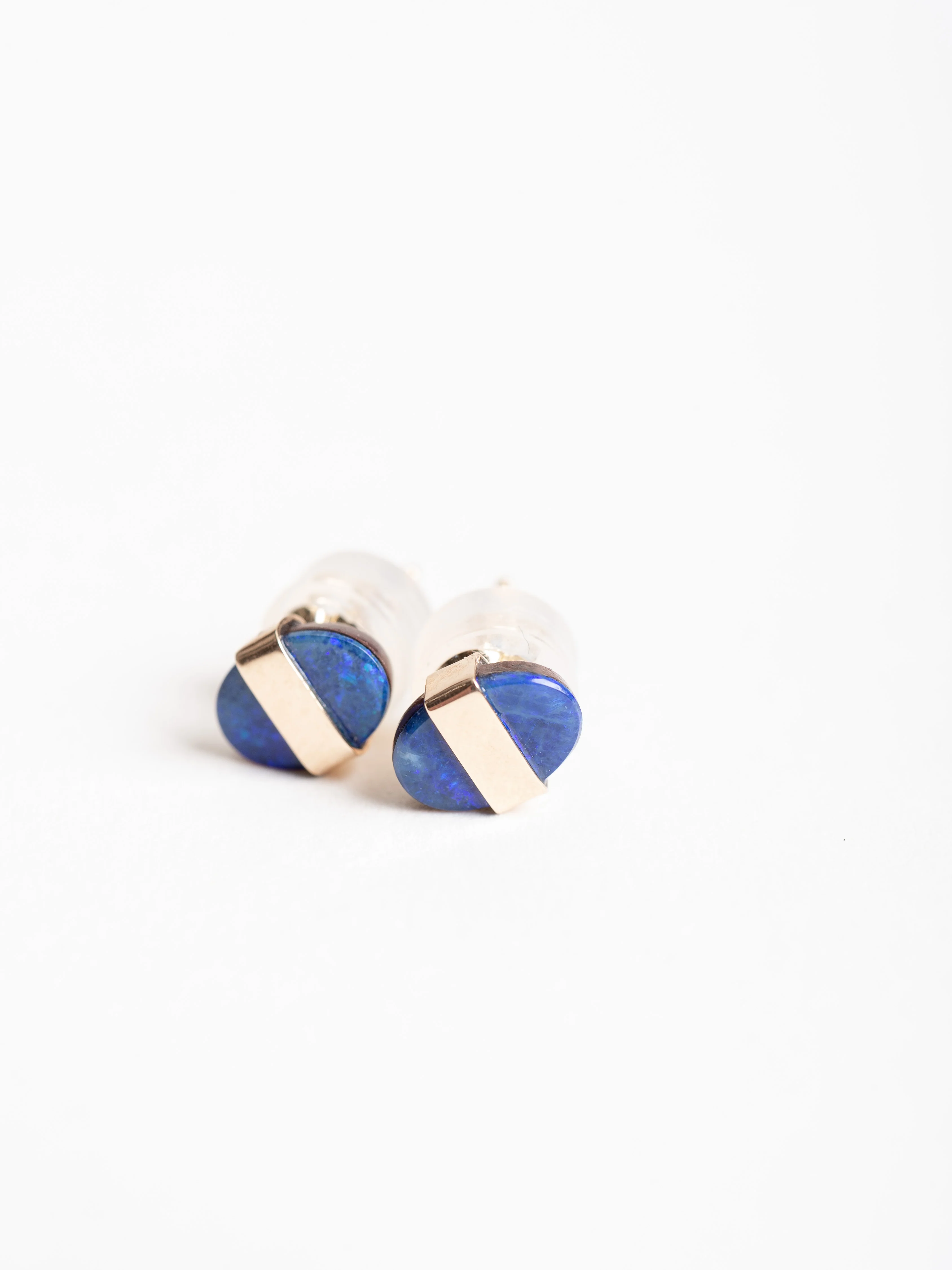 australian opal stud earring