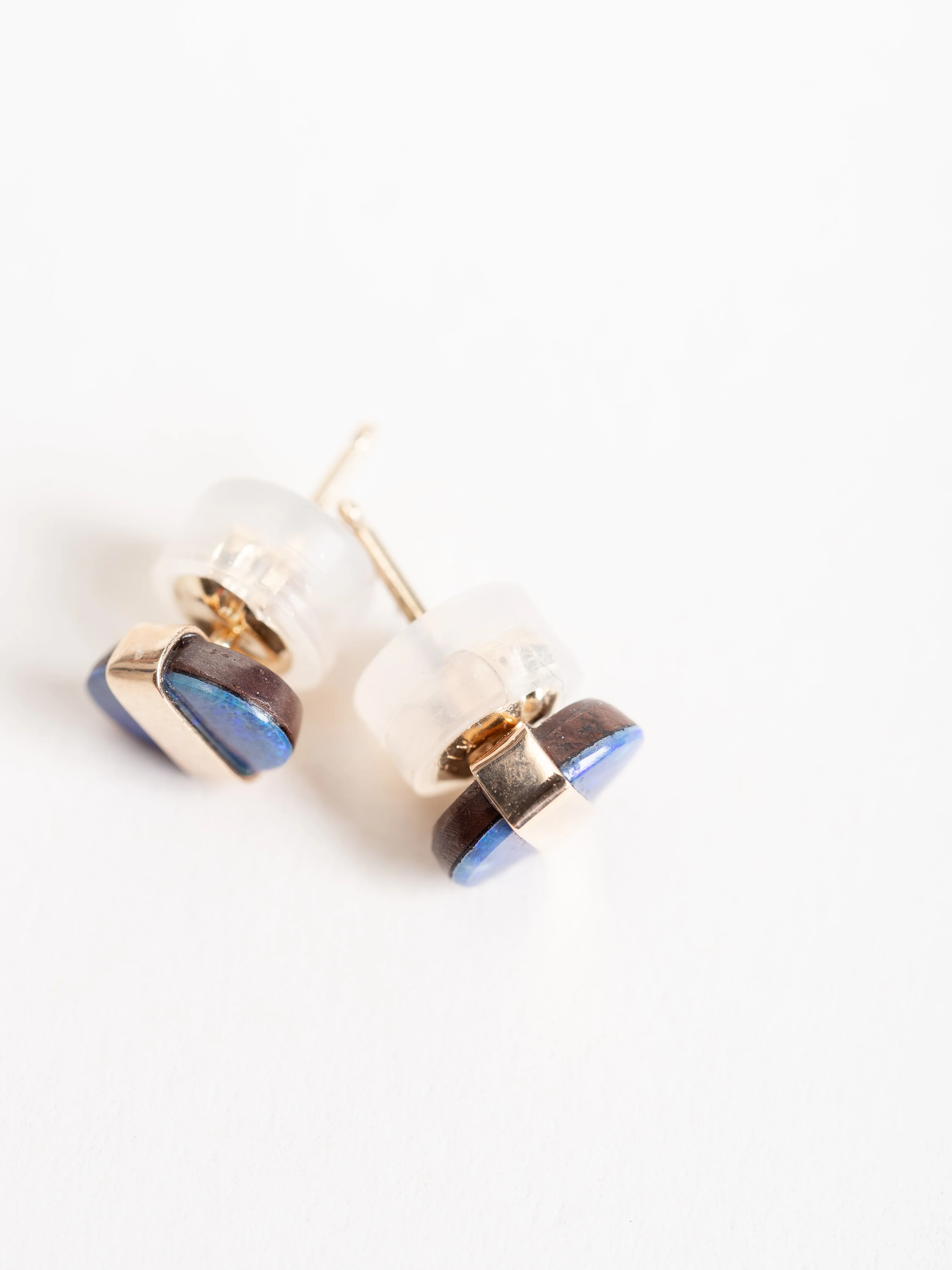 australian opal stud earring - Image 2