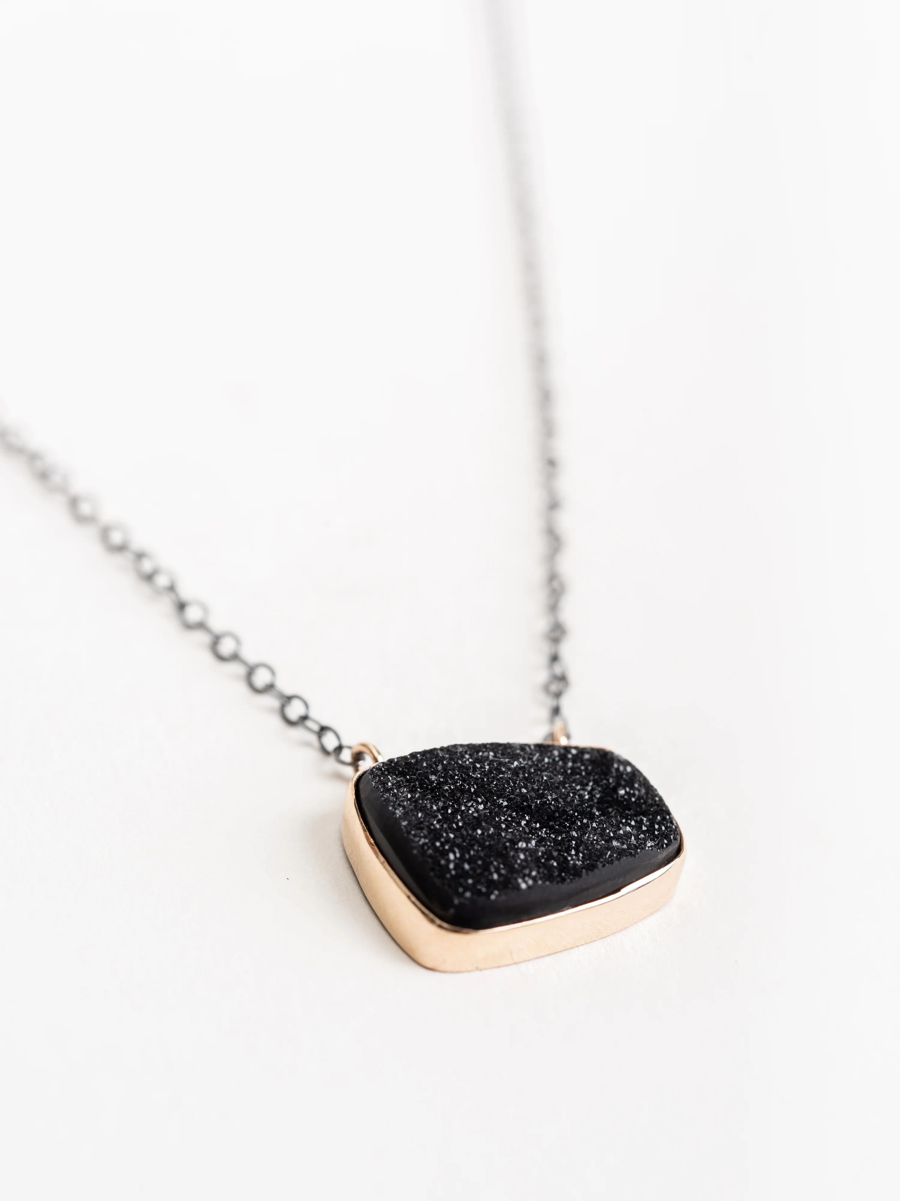 black druzy necklace - Image 2