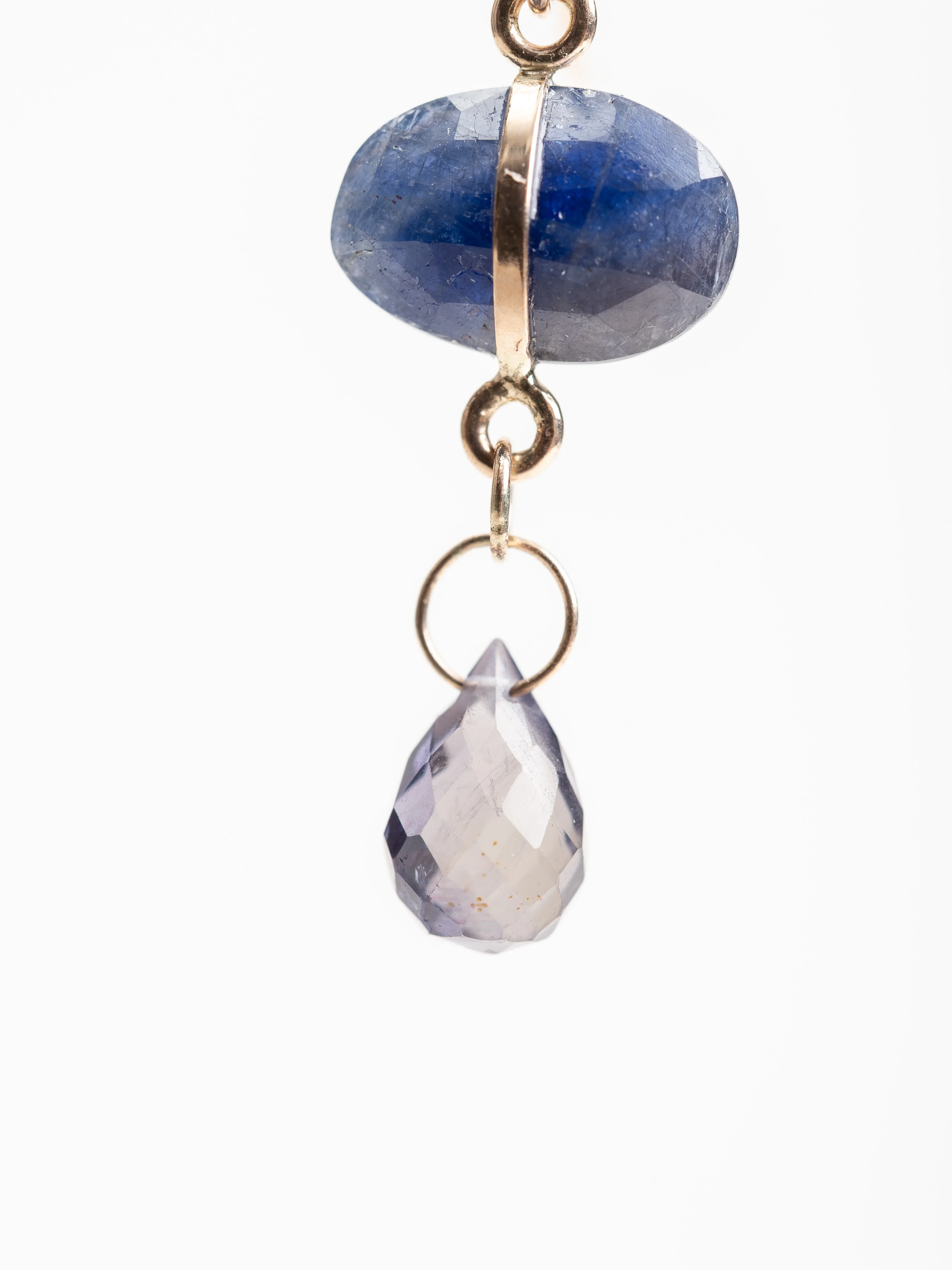 blue sapphire and iolite earrings - Image 3