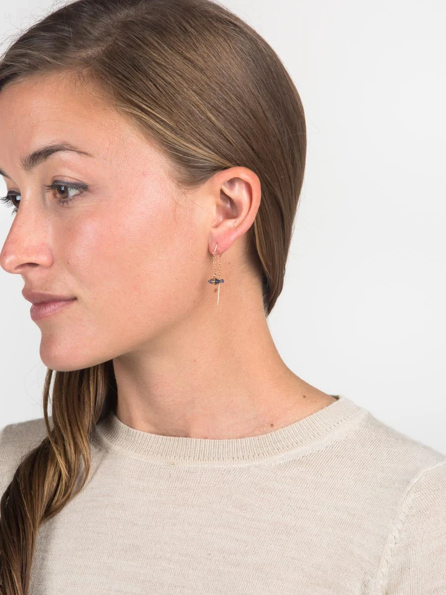 blue sapphire earrings - Image 4
