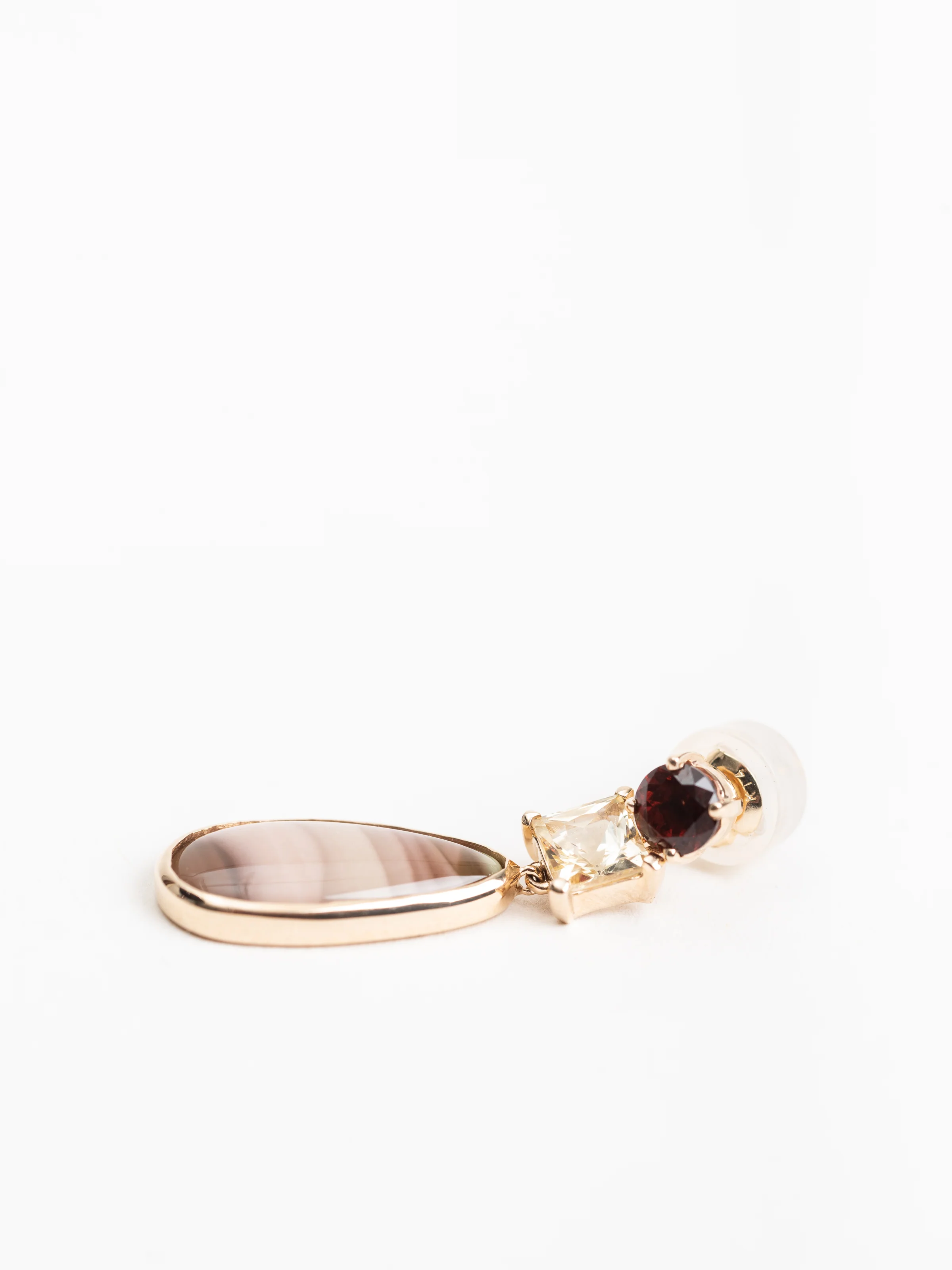 garnet, sapphire & jasper drop earrings - Image 3