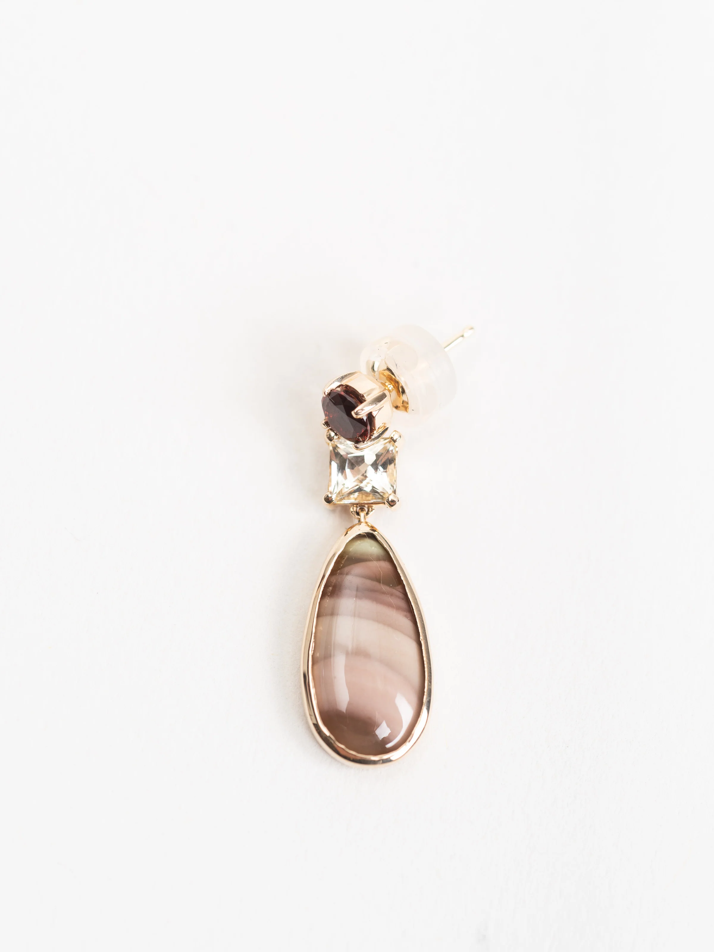 garnet, sapphire & jasper drop earrings - Image 4