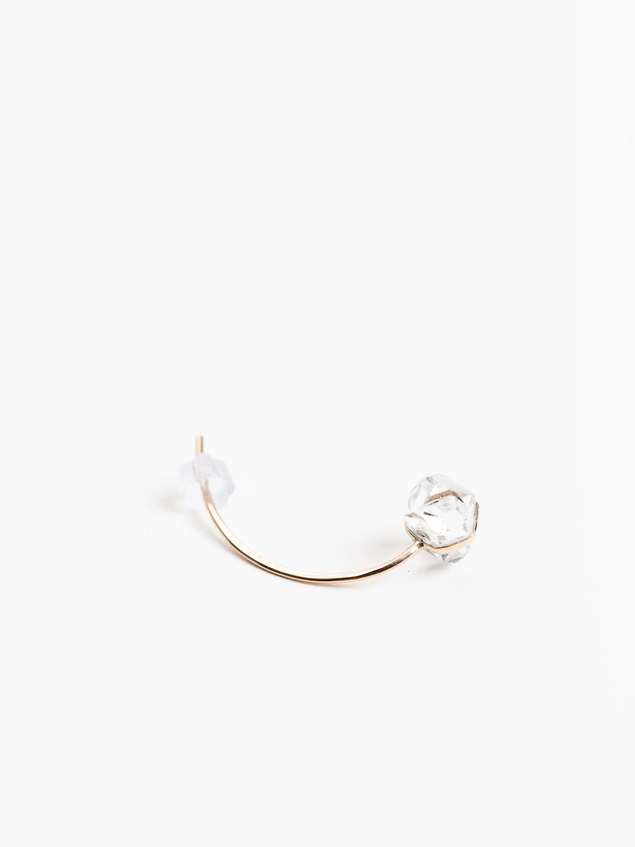 herkimer diamond tail back earrings - Image 3