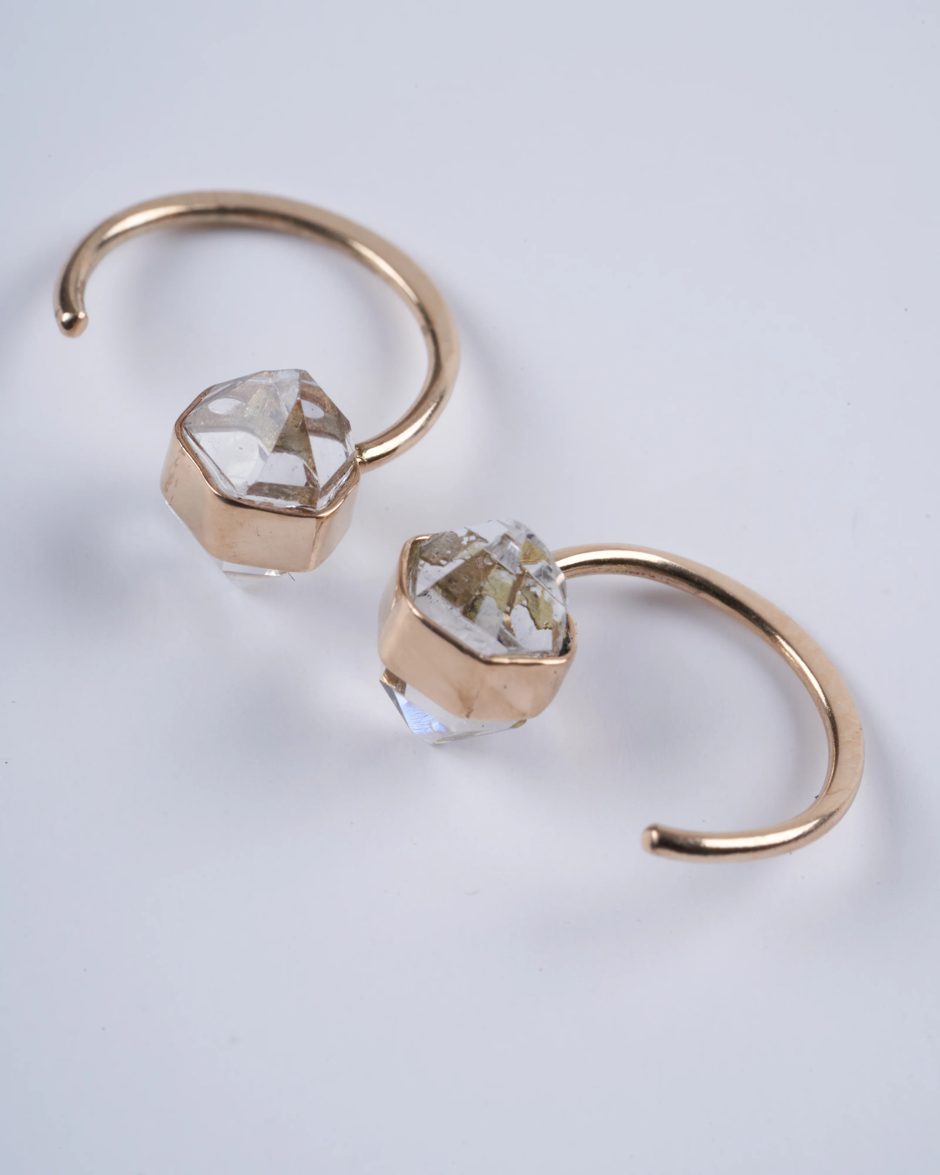 limited edition herkimer diamond "hug" earrings - Image 2