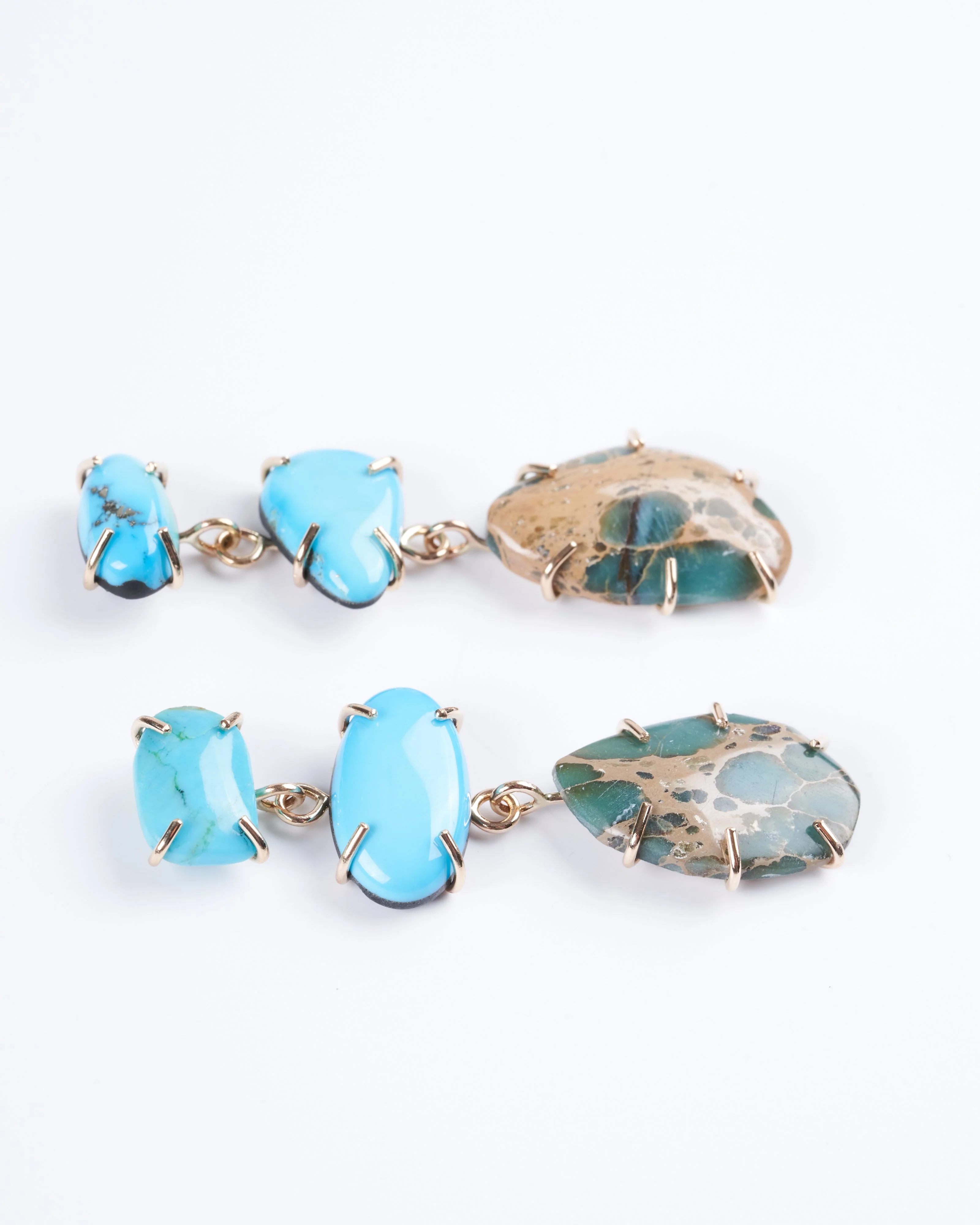 limited edition turquoise and variscite earring - blue - Image 2