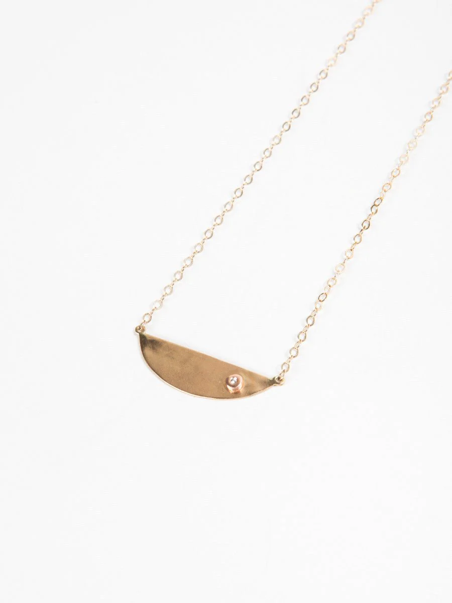 half circle necklace - Image 4