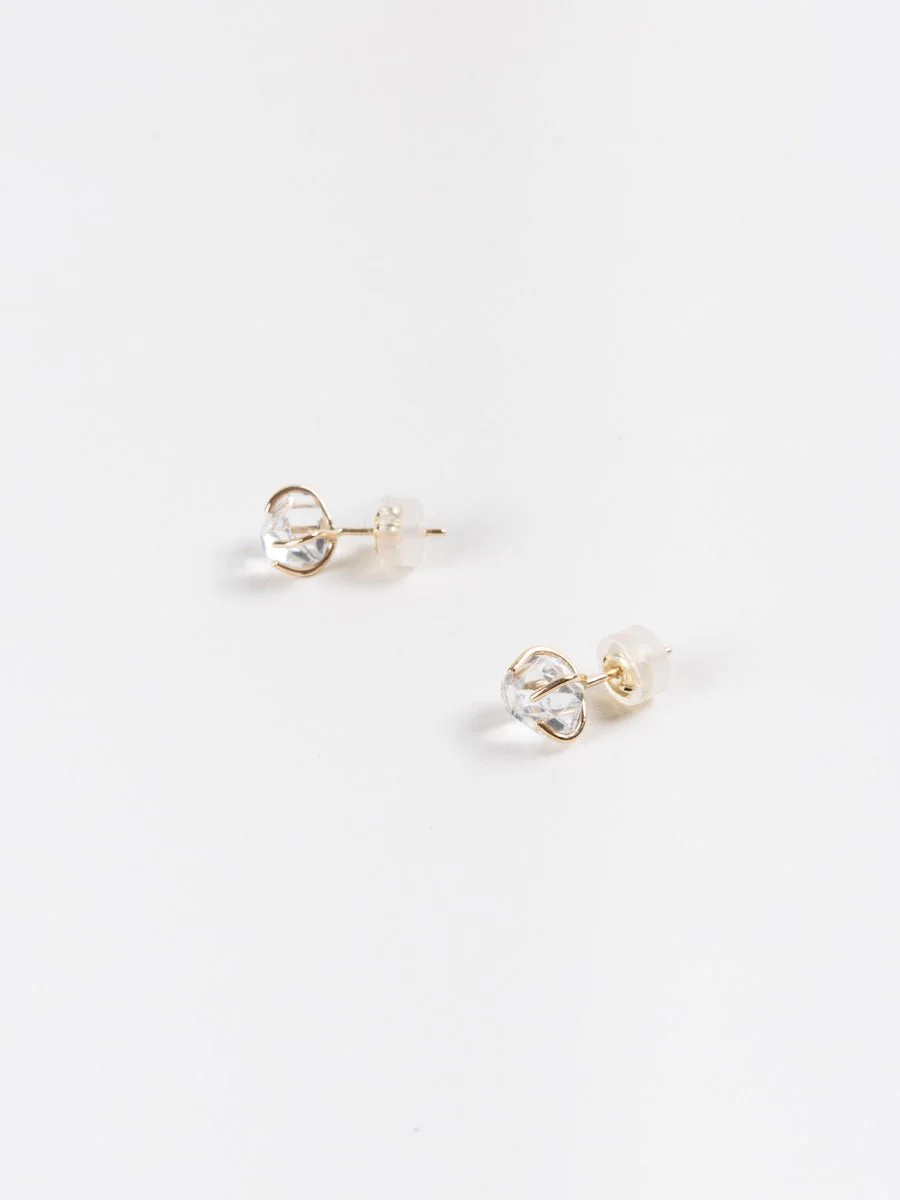 herkimer diamond studs - Image 2