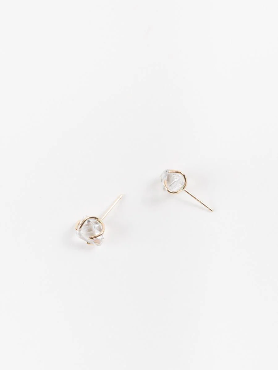 herkimer diamond studs - Image 3