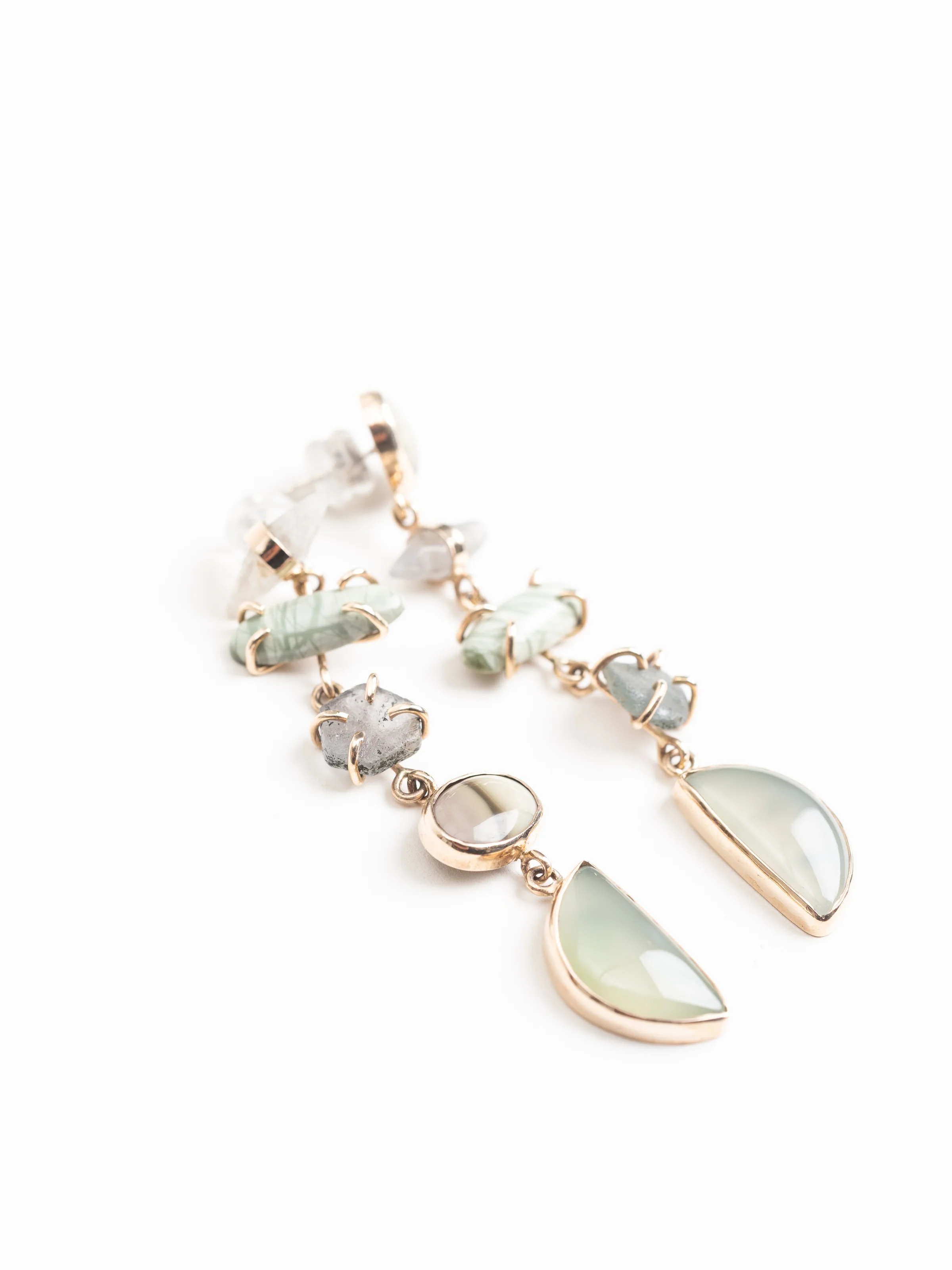 sapphire & jasper drop earrings - Image 2