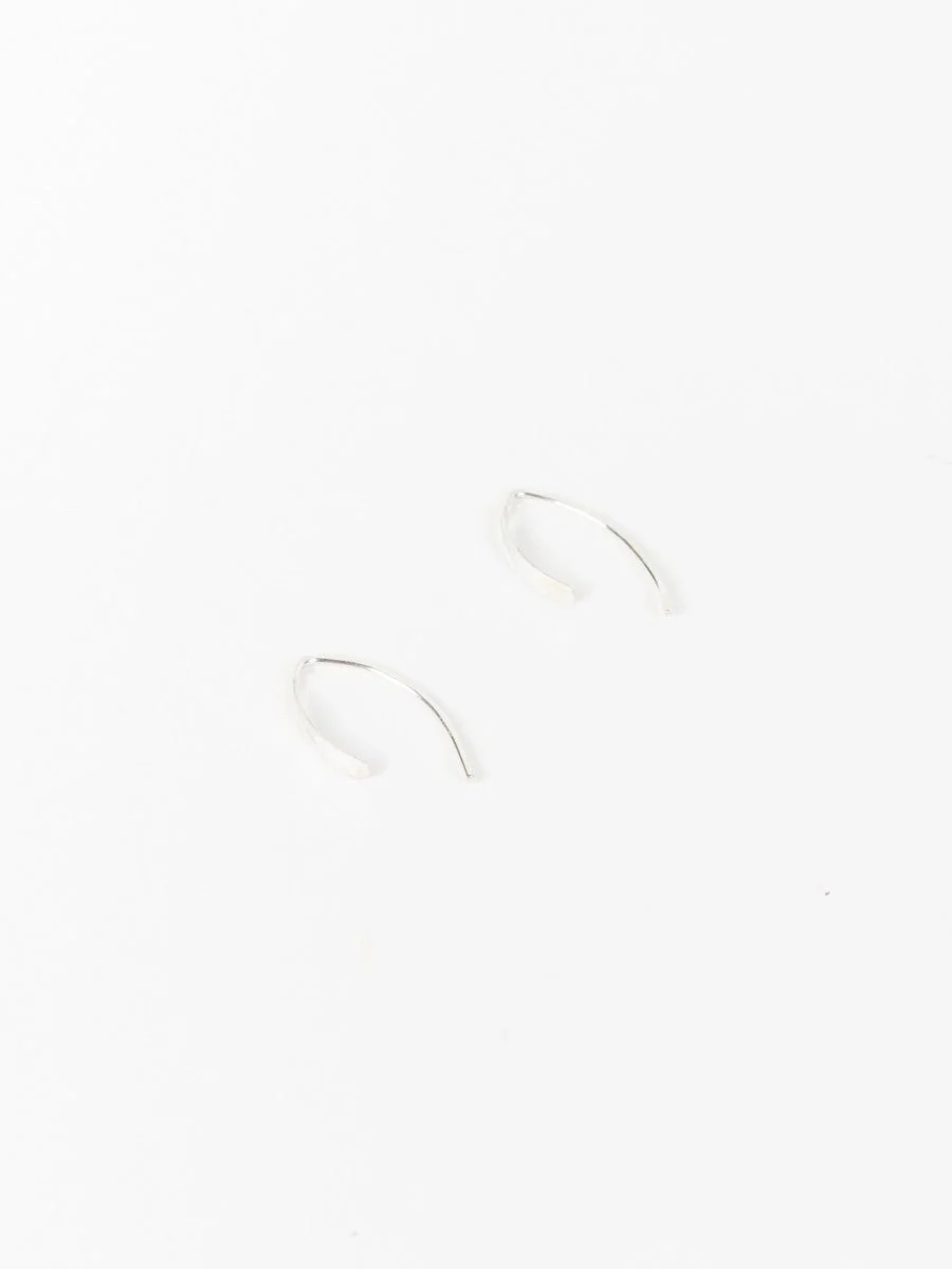 xs wishbone earring - ss - Image 2