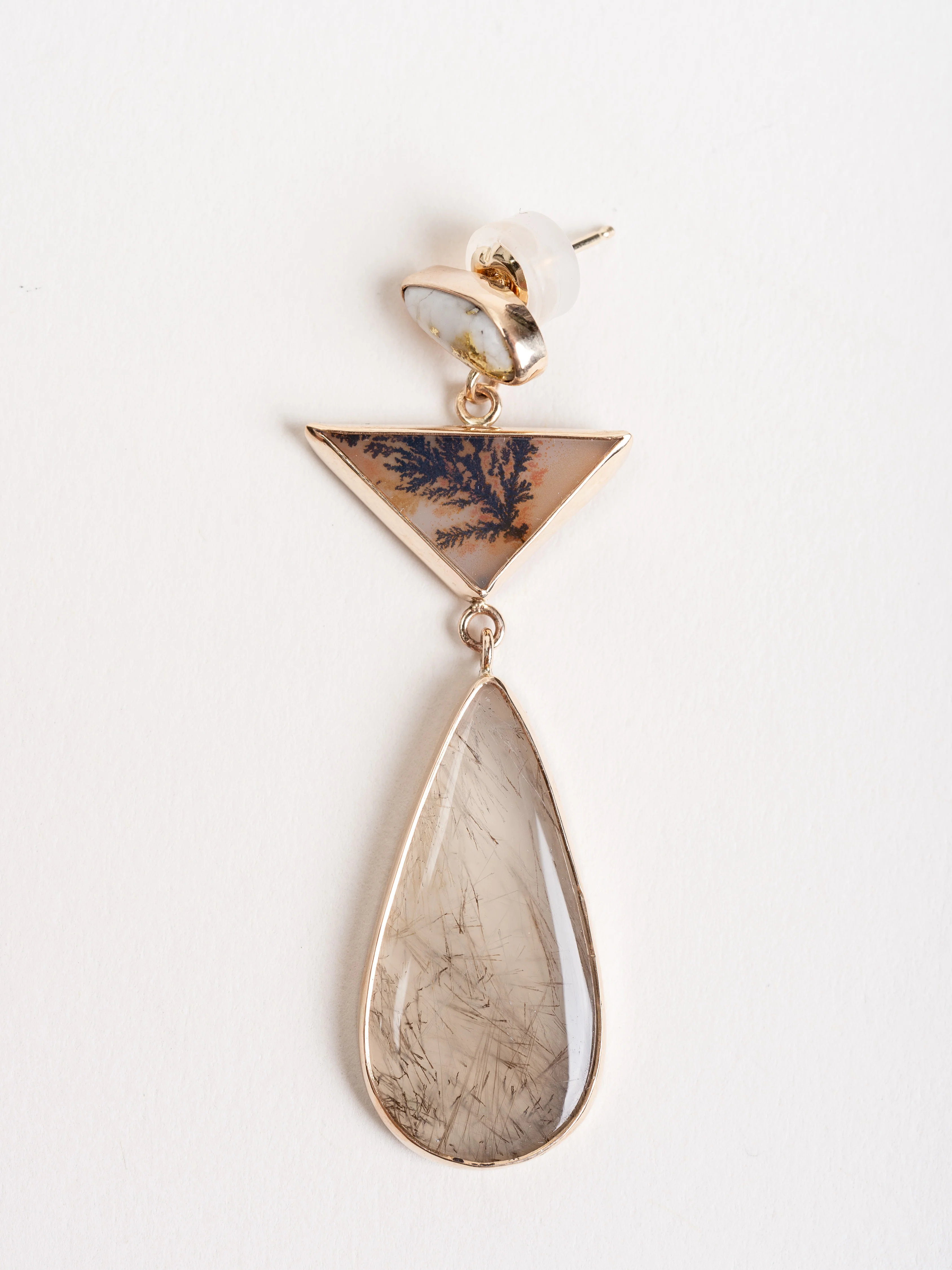 one of a kind triple drop mismatch earring - Image 2