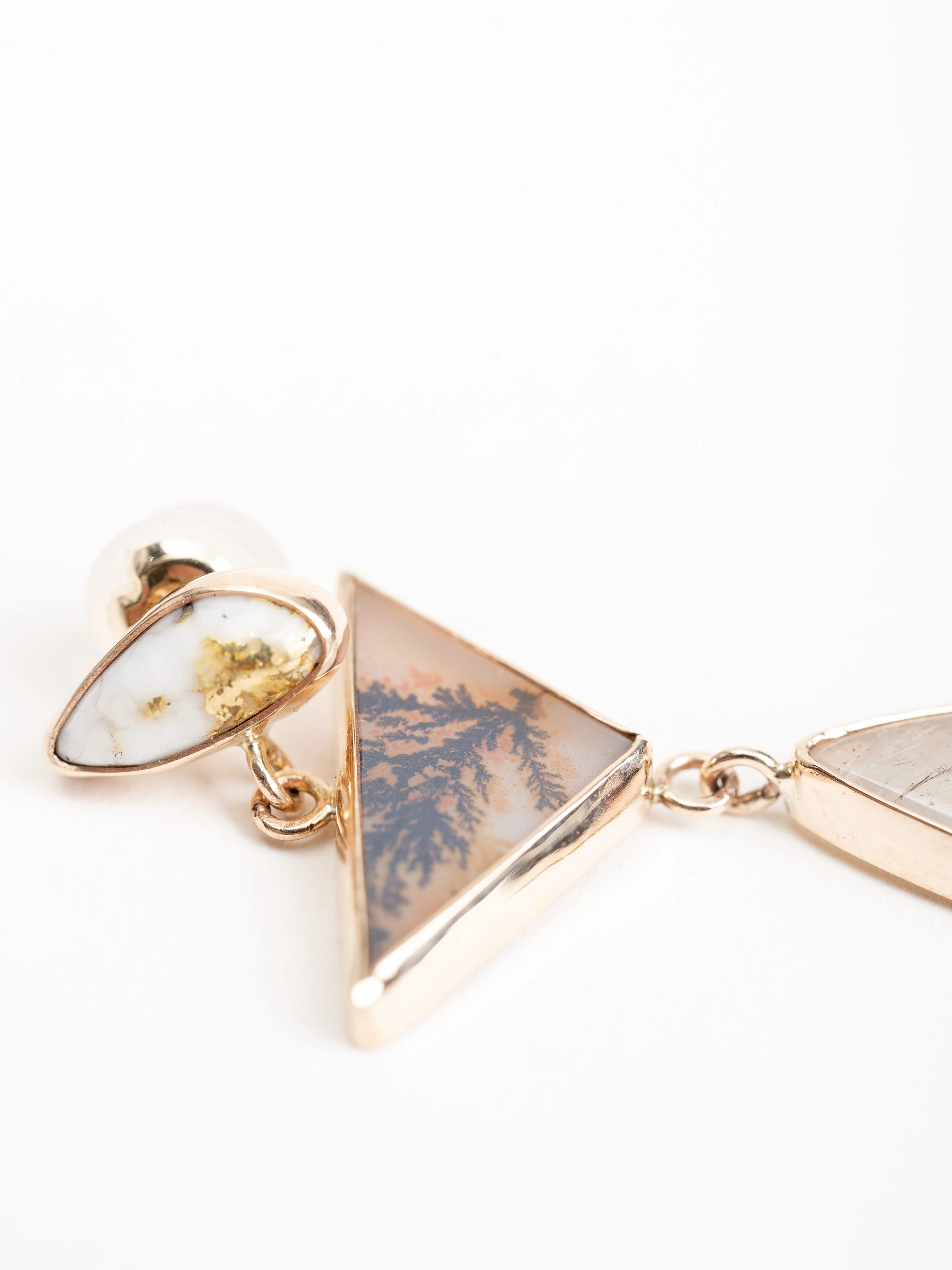 one of a kind triple drop mismatch earring - Image 6