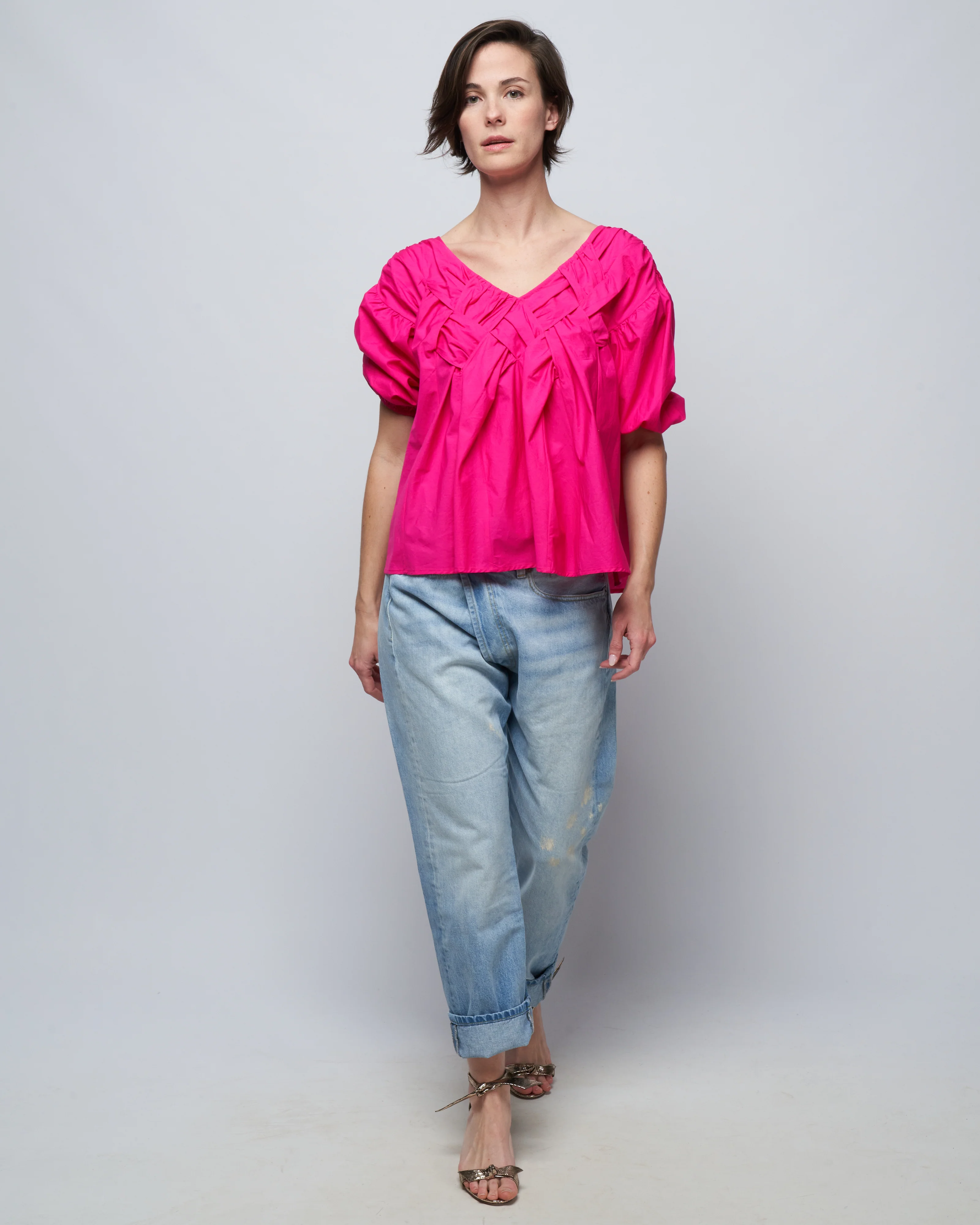 antares blouse - magenta - Image 2