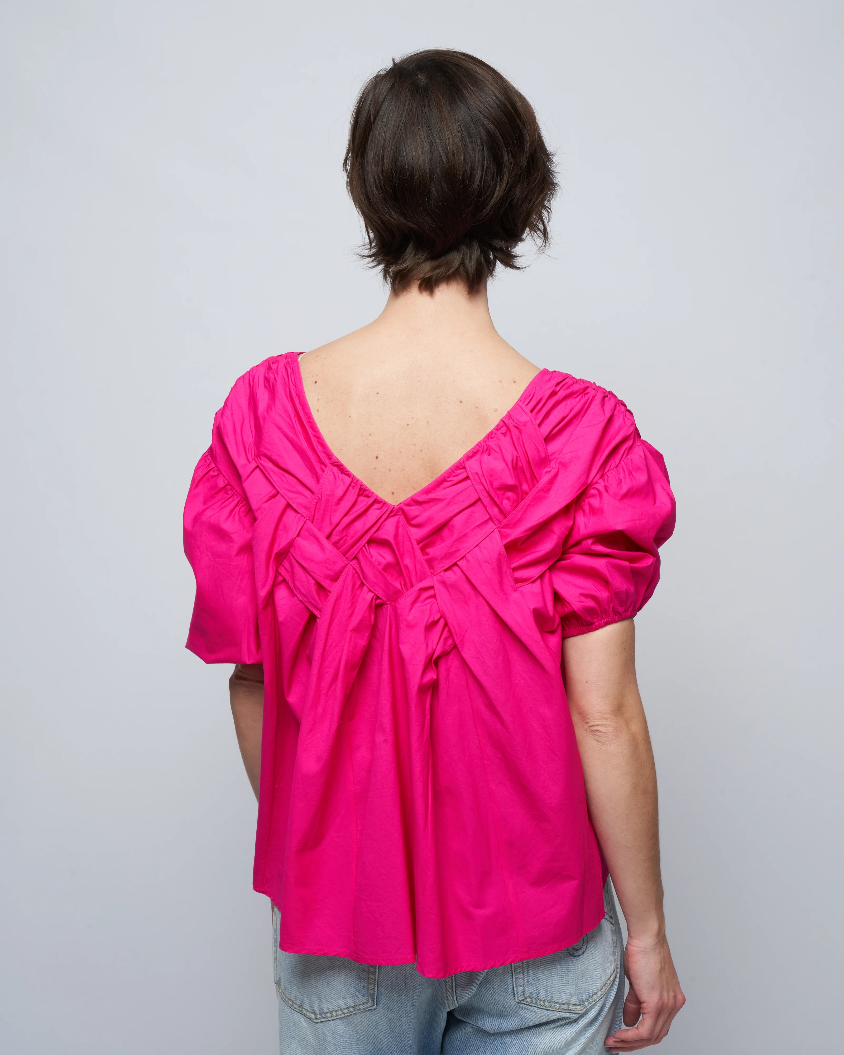 antares blouse - magenta - Image 4