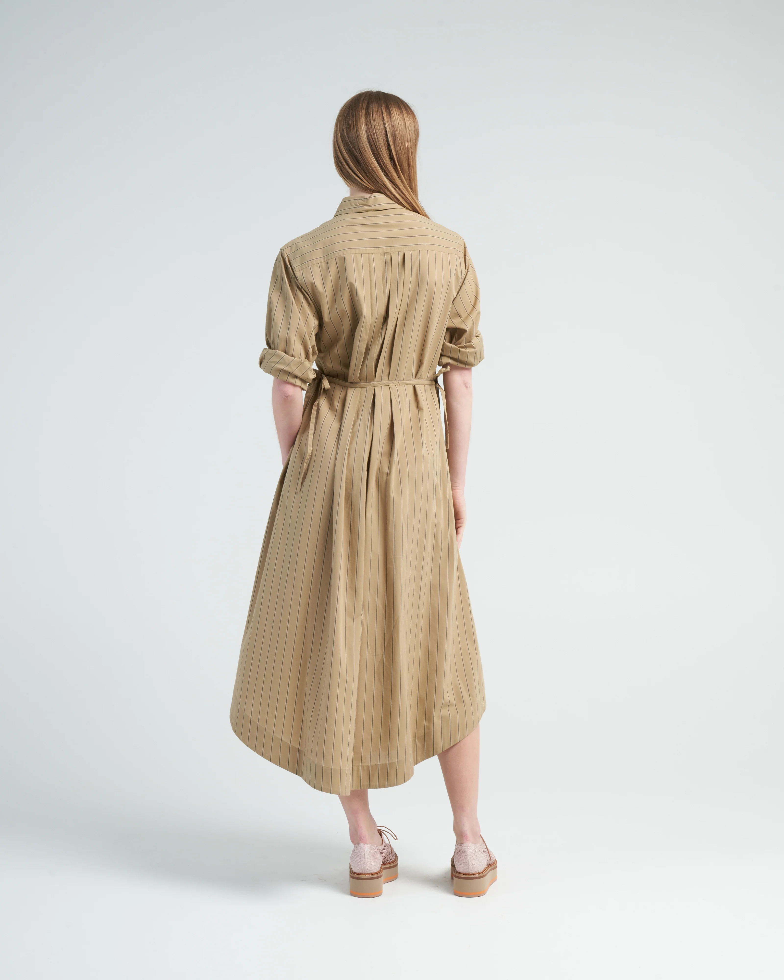 bellport stripe dress - mustard stripe - Image 4
