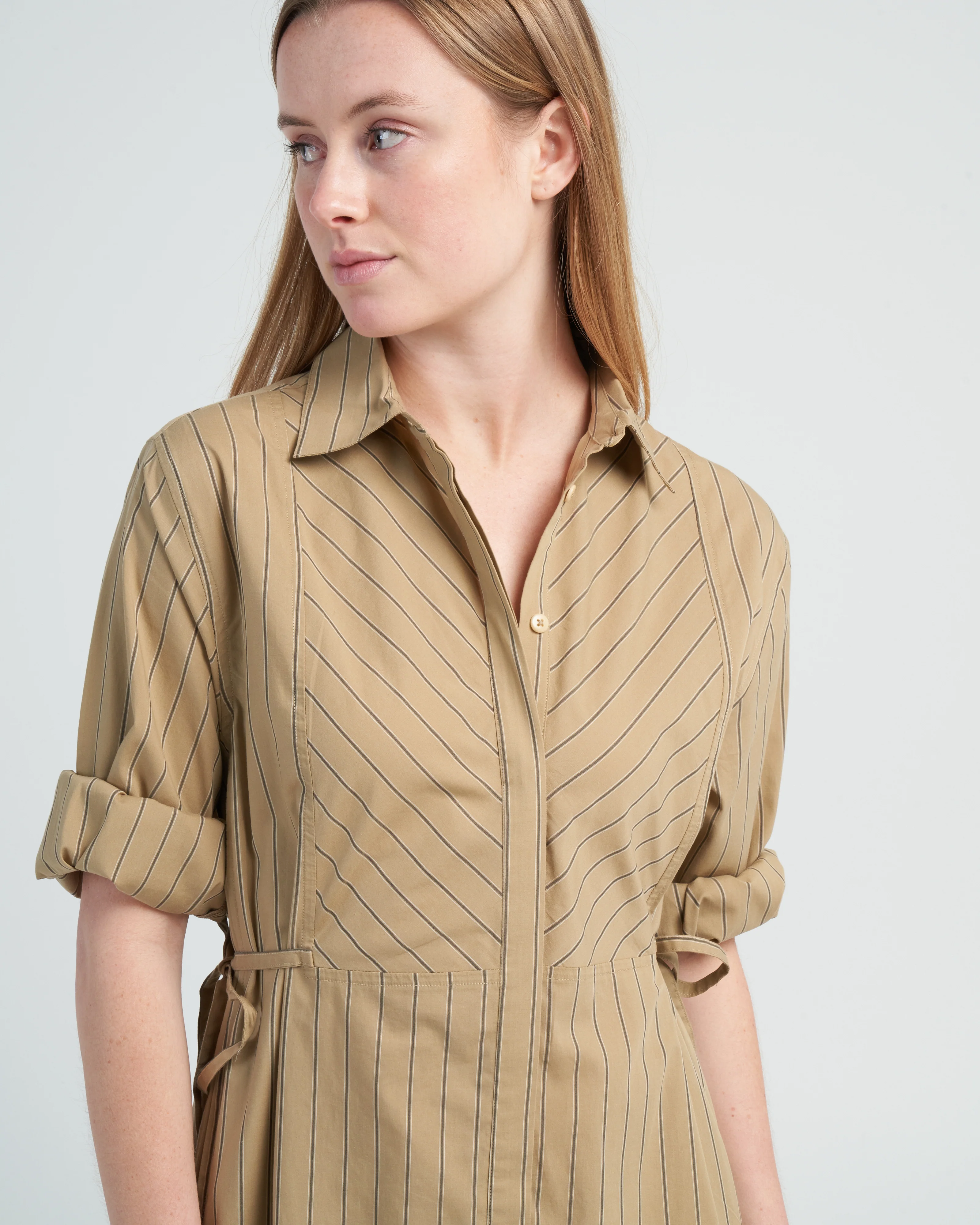 bellport stripe dress - mustard stripe - Image 5