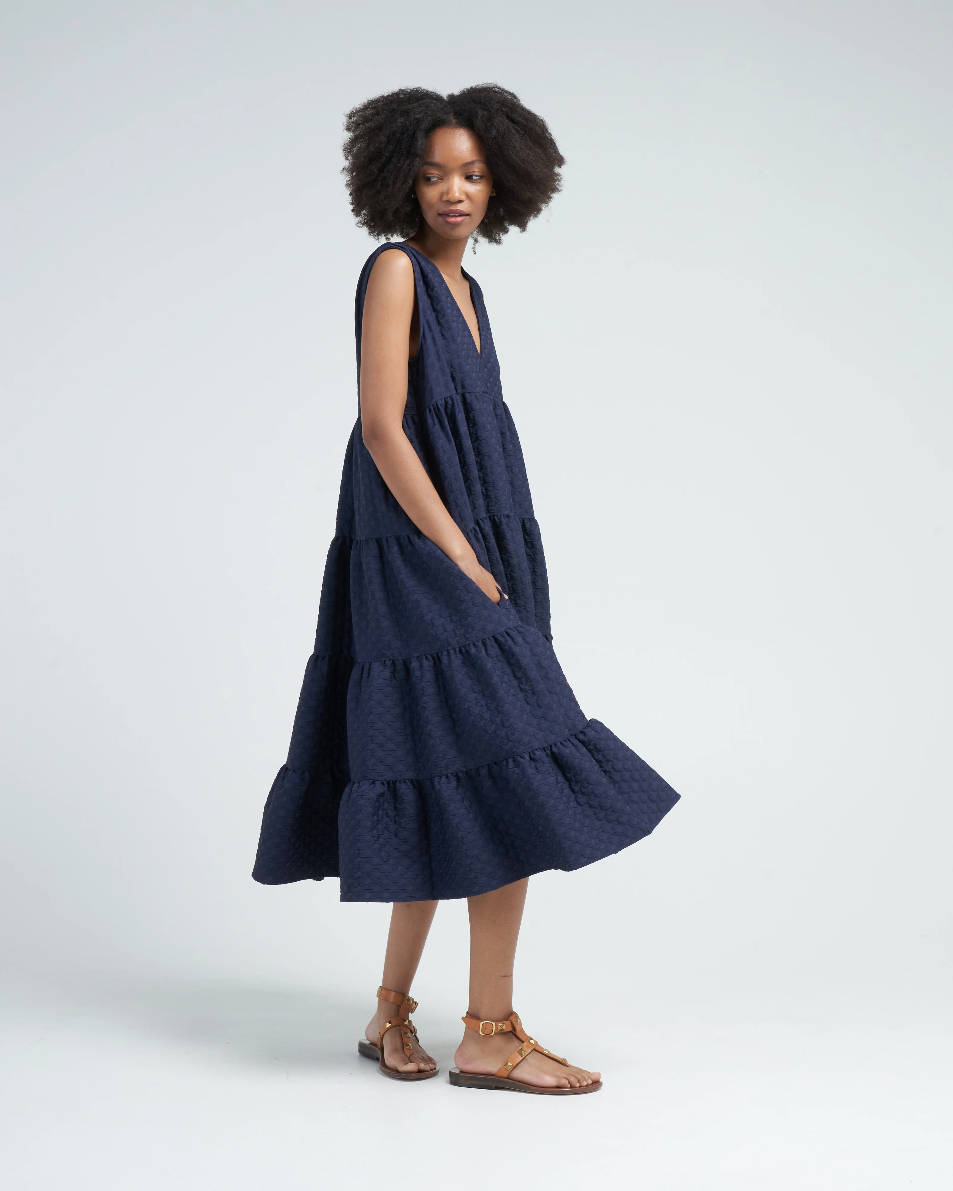 chelsea dress - navy - Image 3