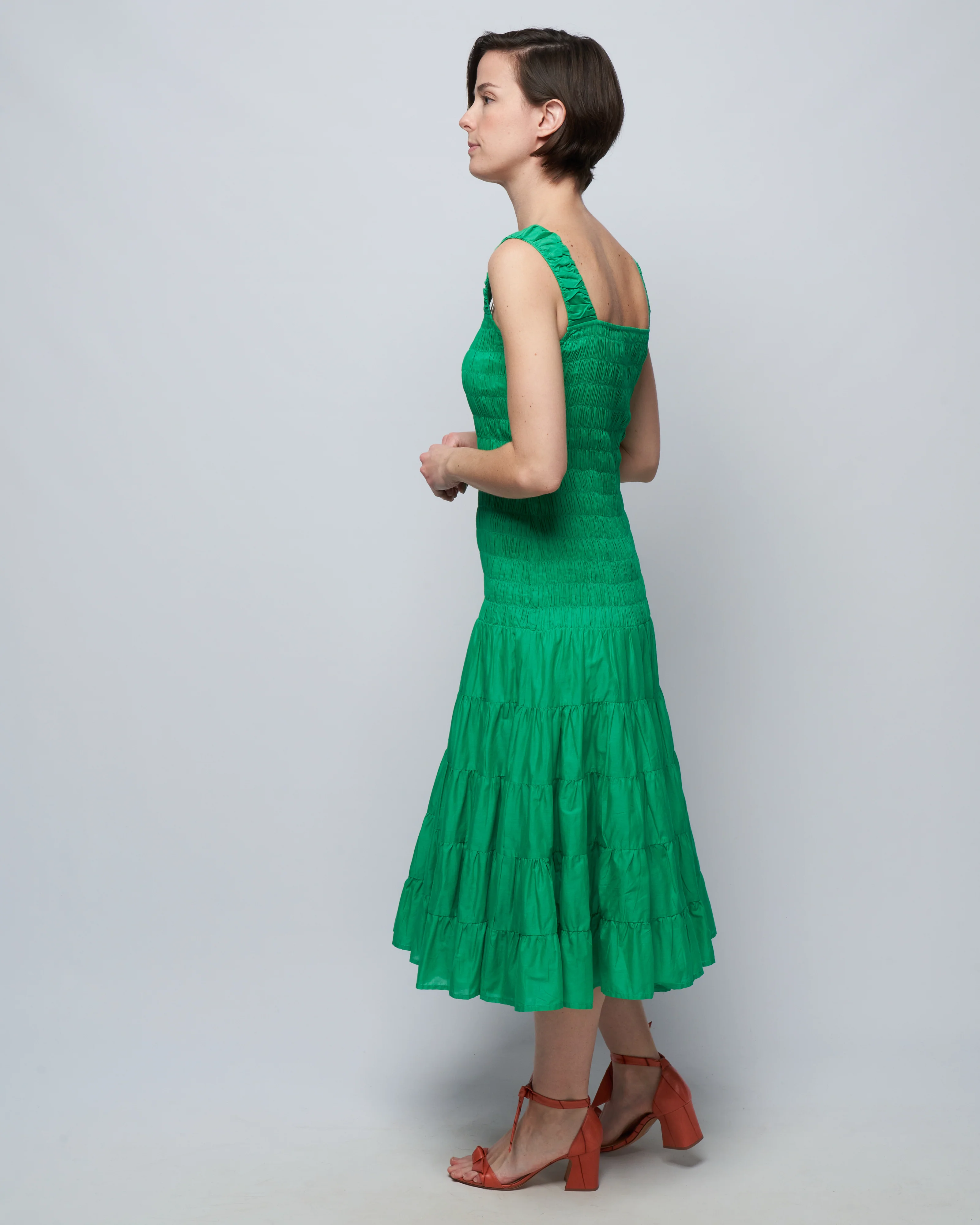 freja dress - kelly green - Image 3