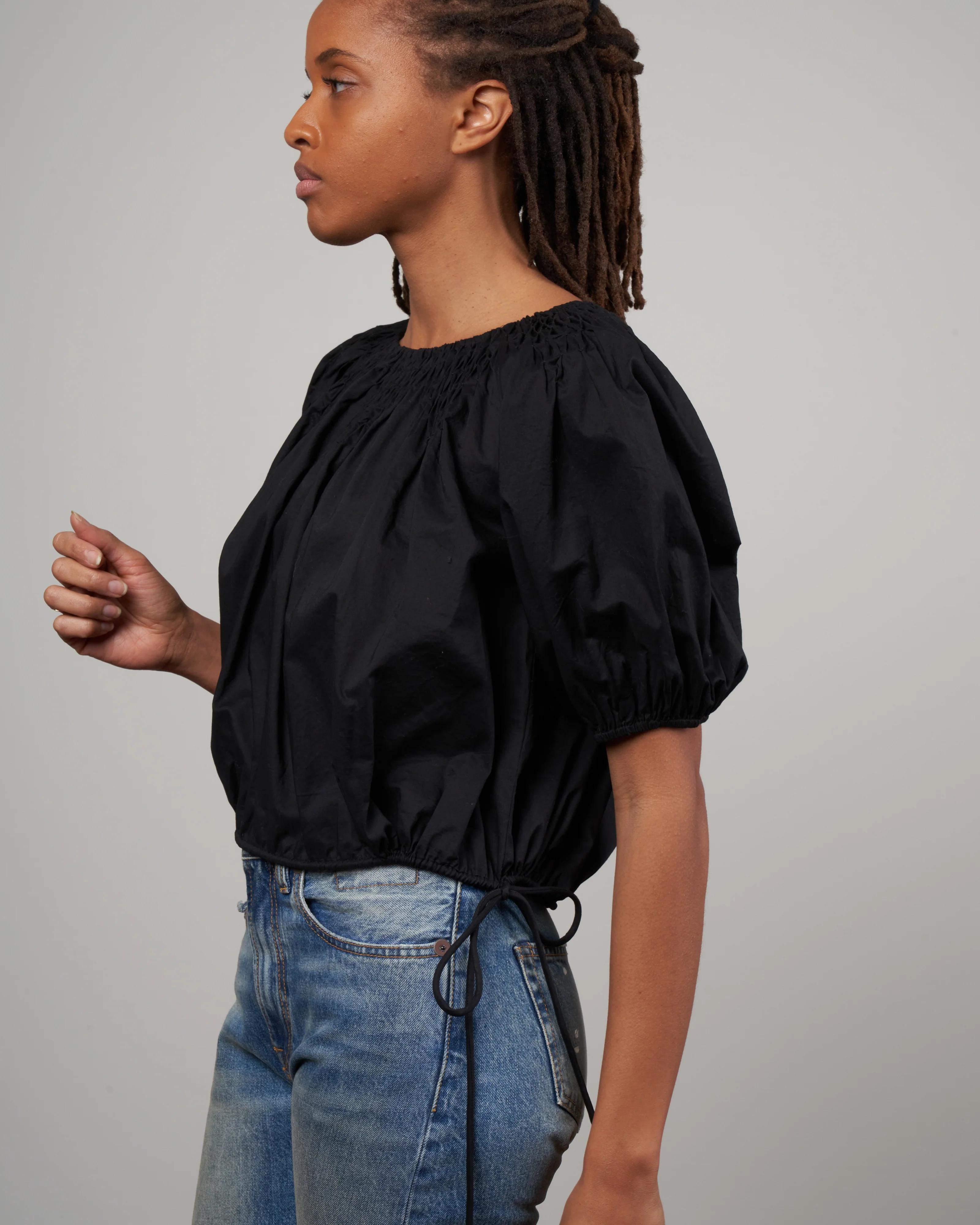 lotus blouse - black - Image 3