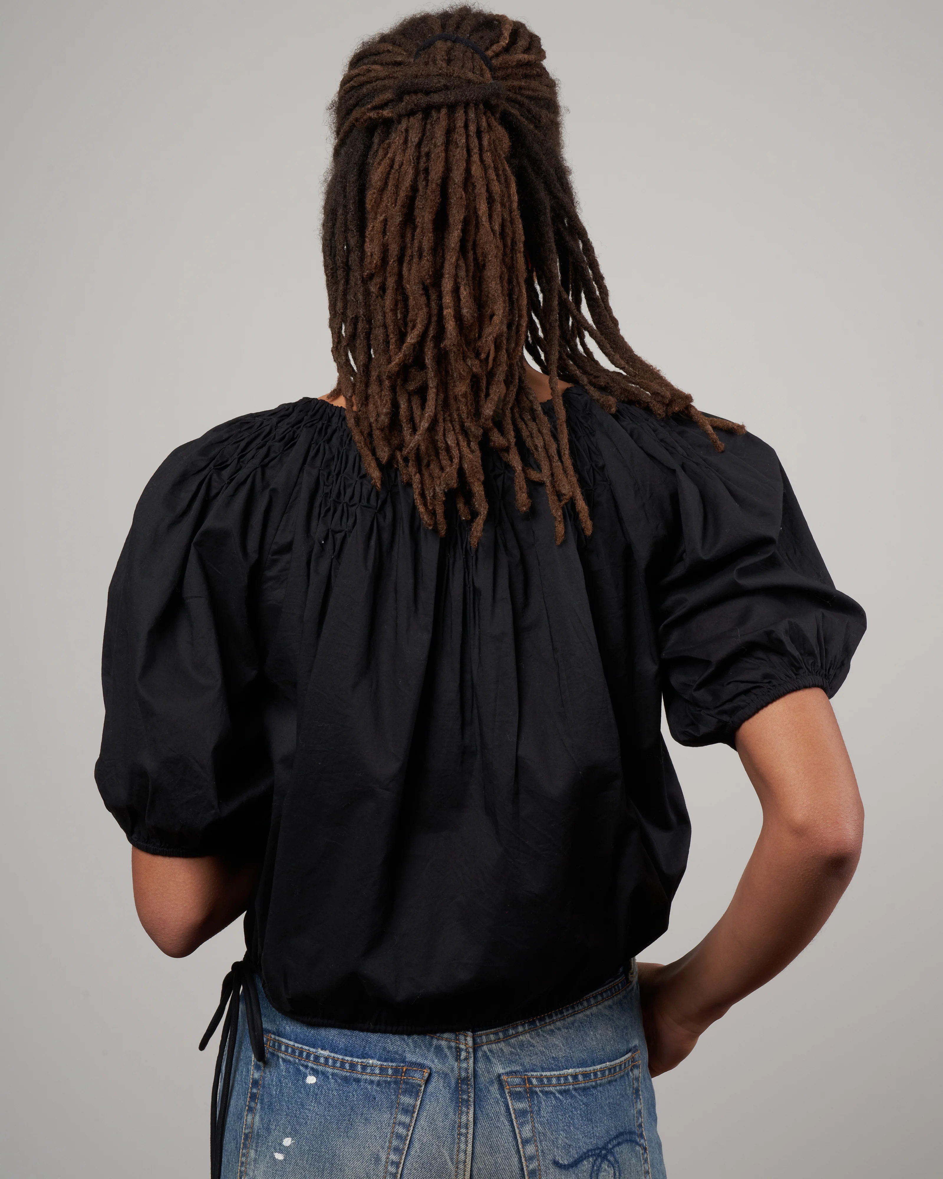 lotus blouse - black - Image 4