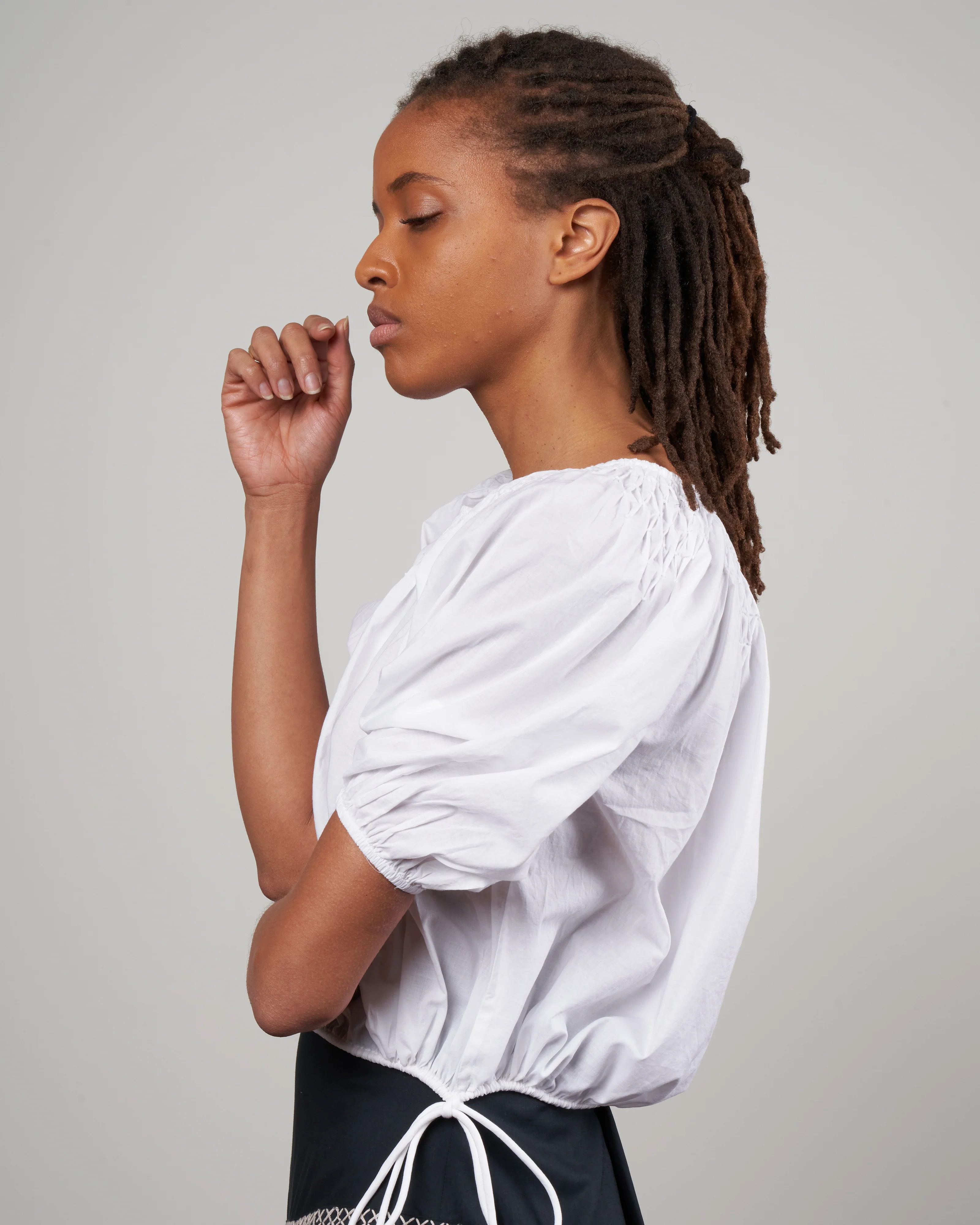 lotus blouse - white - Image 3