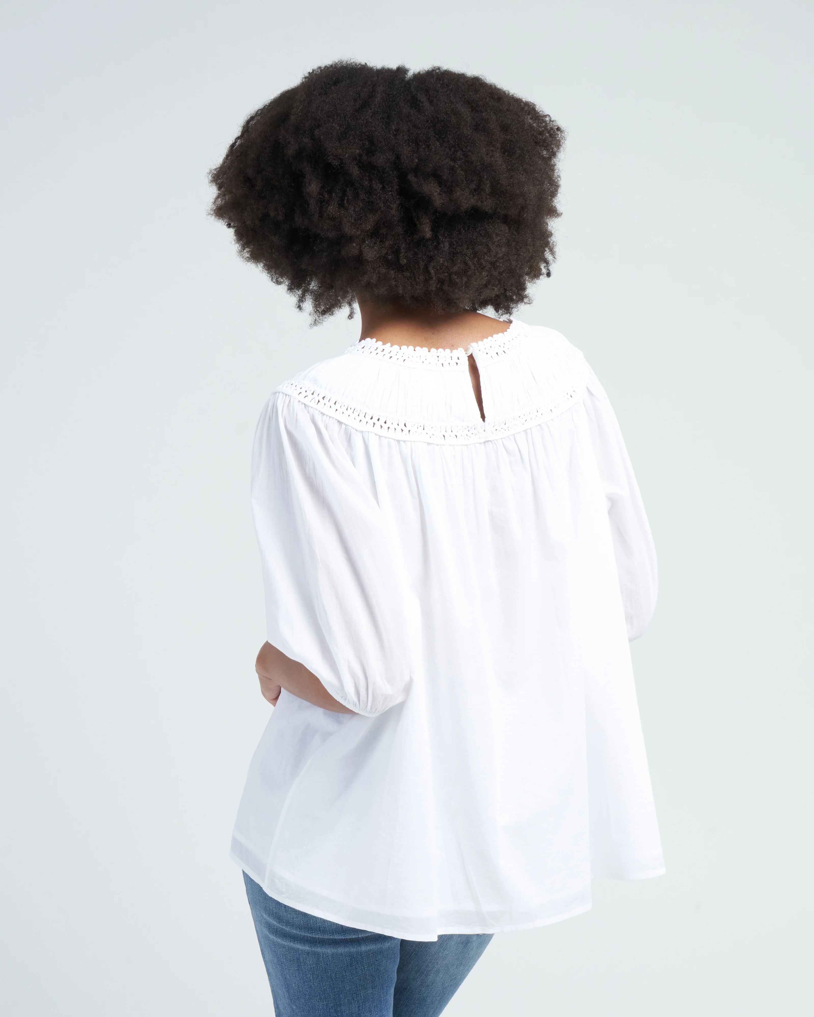 marfa woven top - white - Image 4