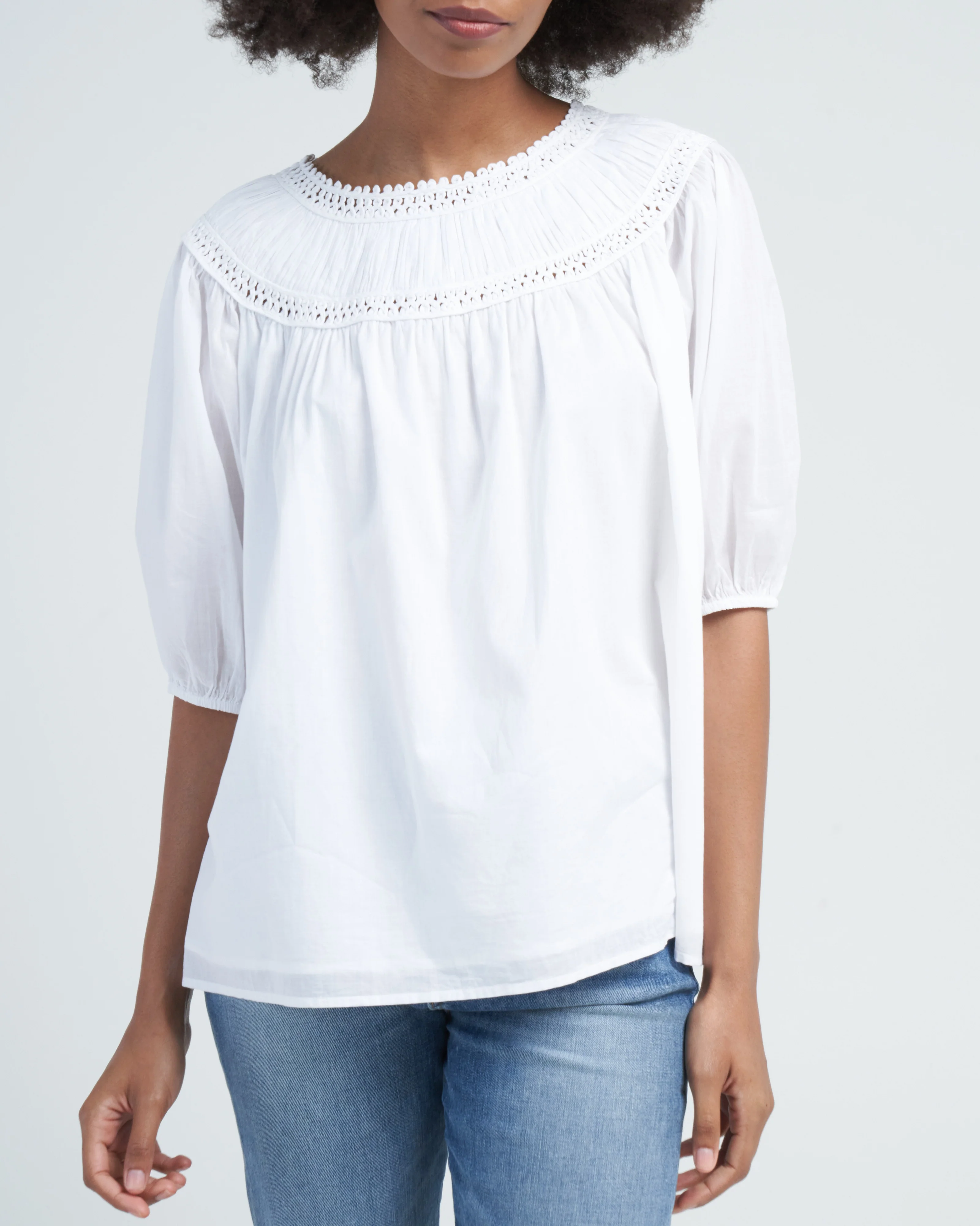 marfa woven top - white - Image 5