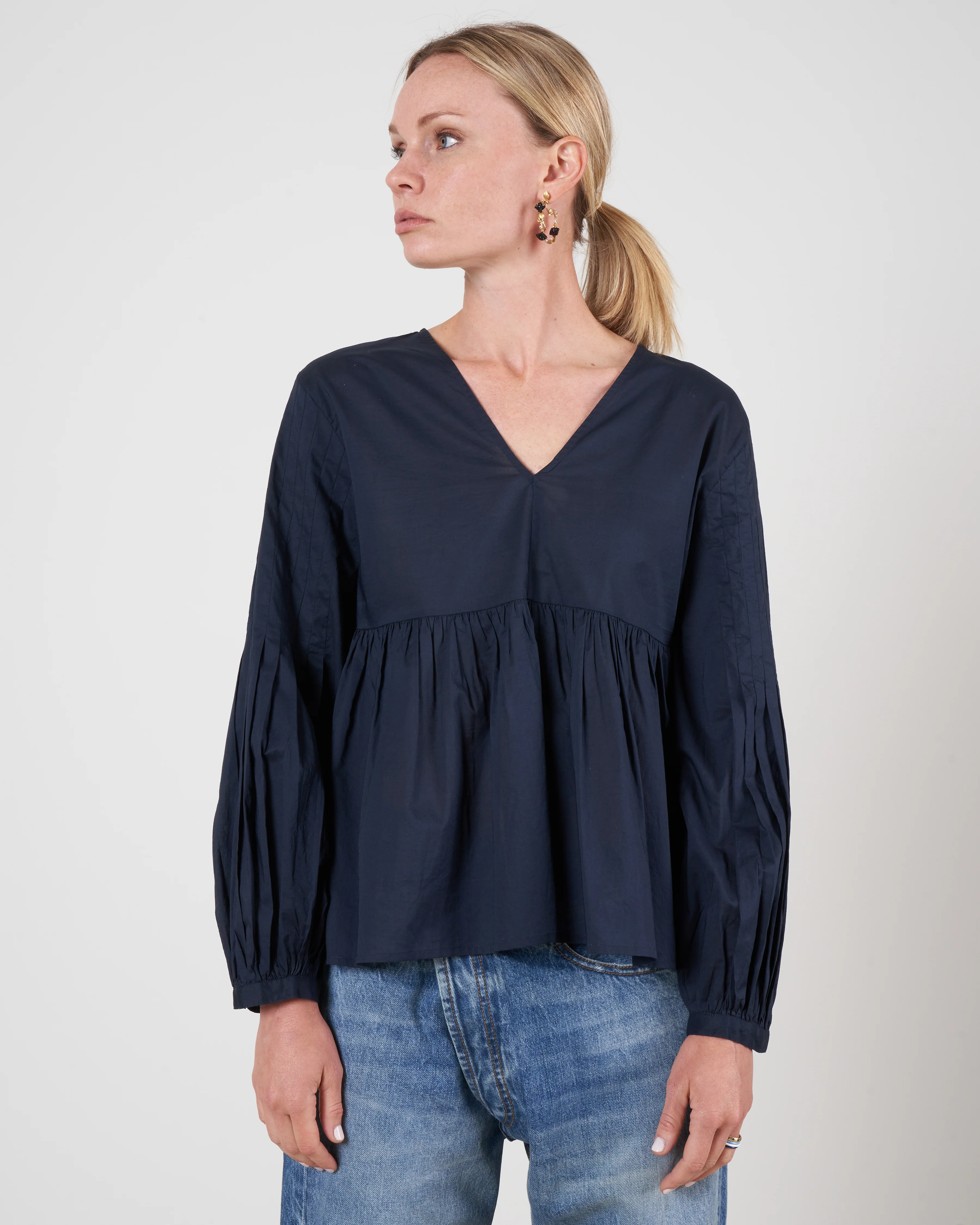 mita blouse - navy - Image 3
