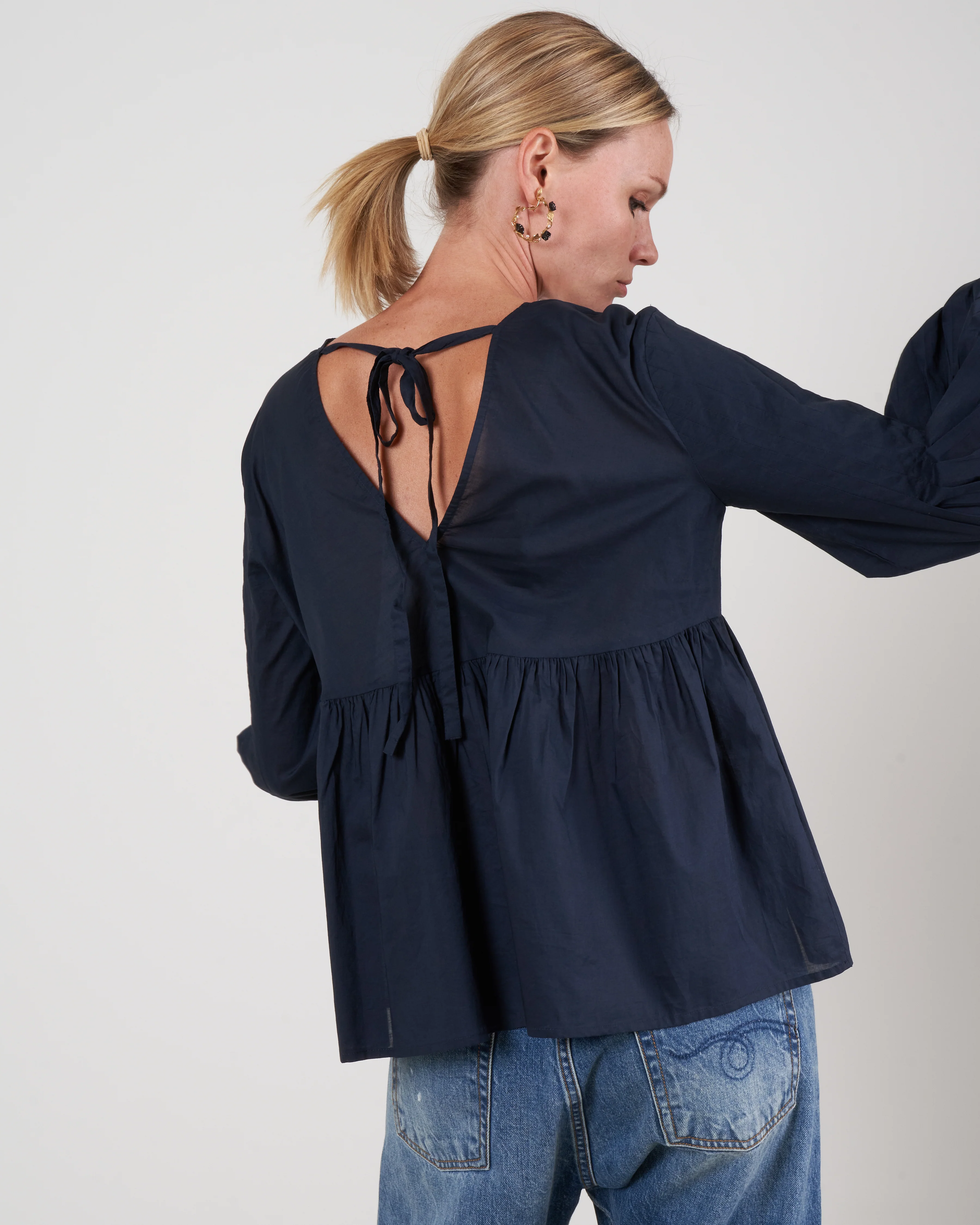 mita blouse - navy - Image 4