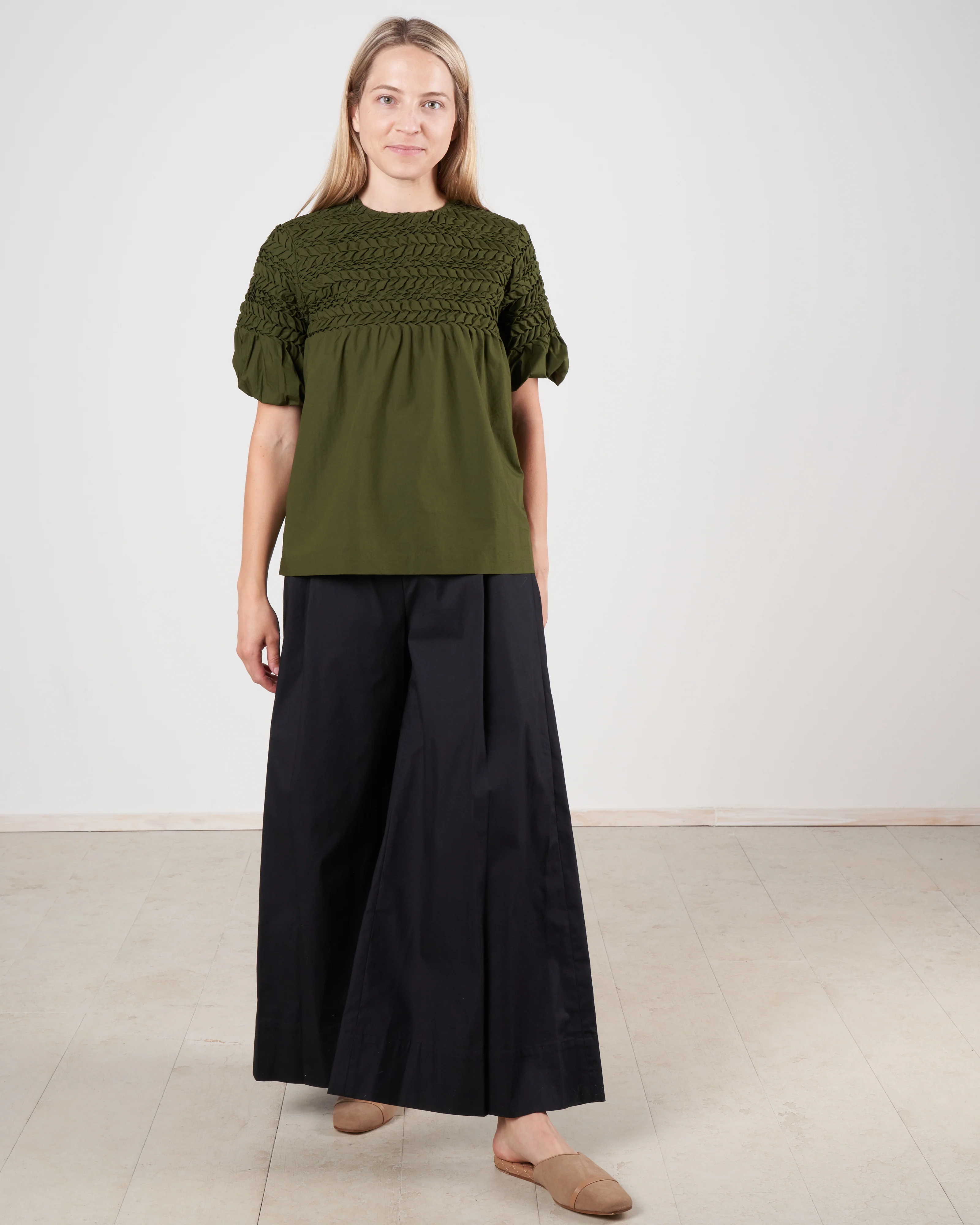 orestes blouse - olive - Image 2