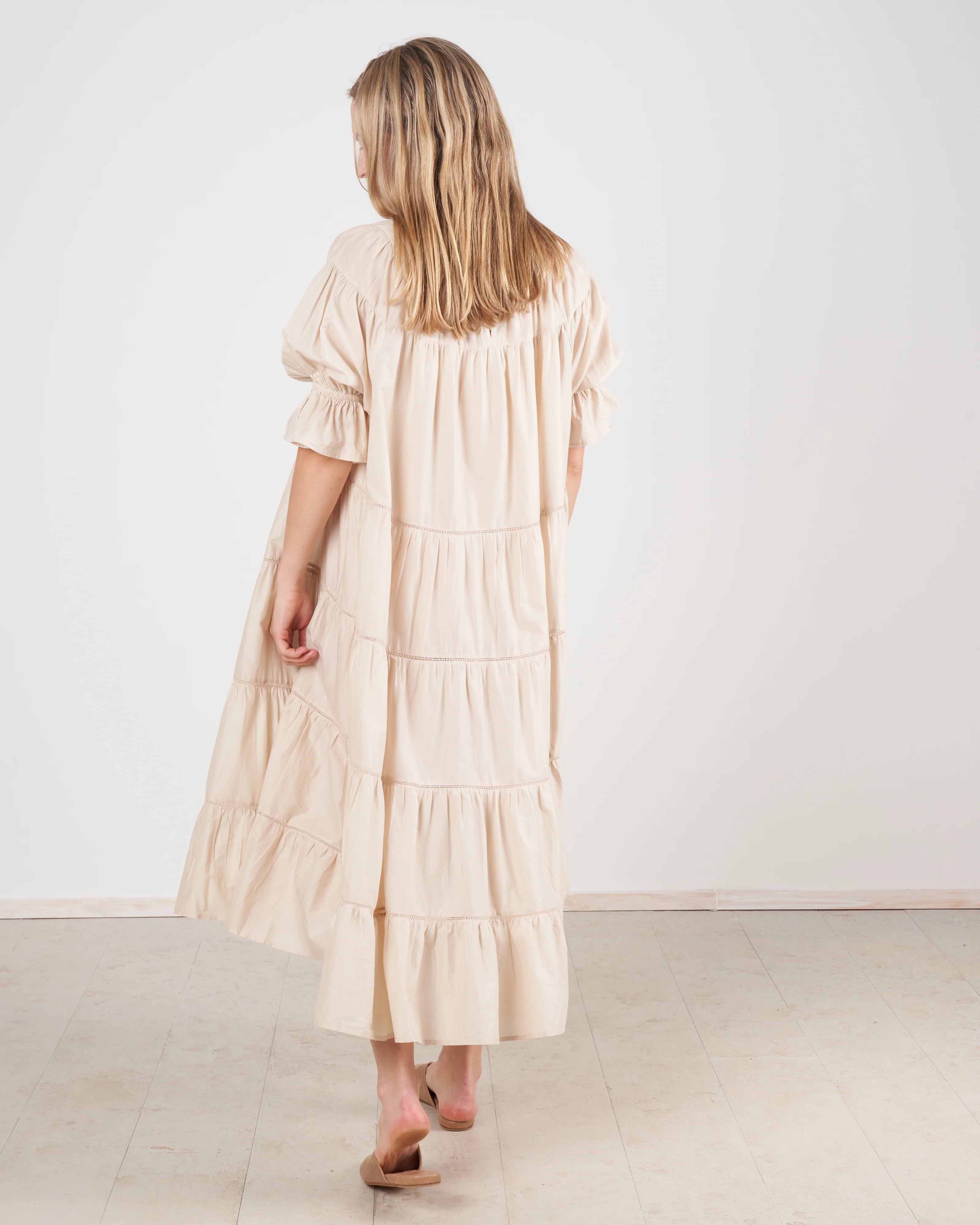 paradis dress - light beige - Image 4