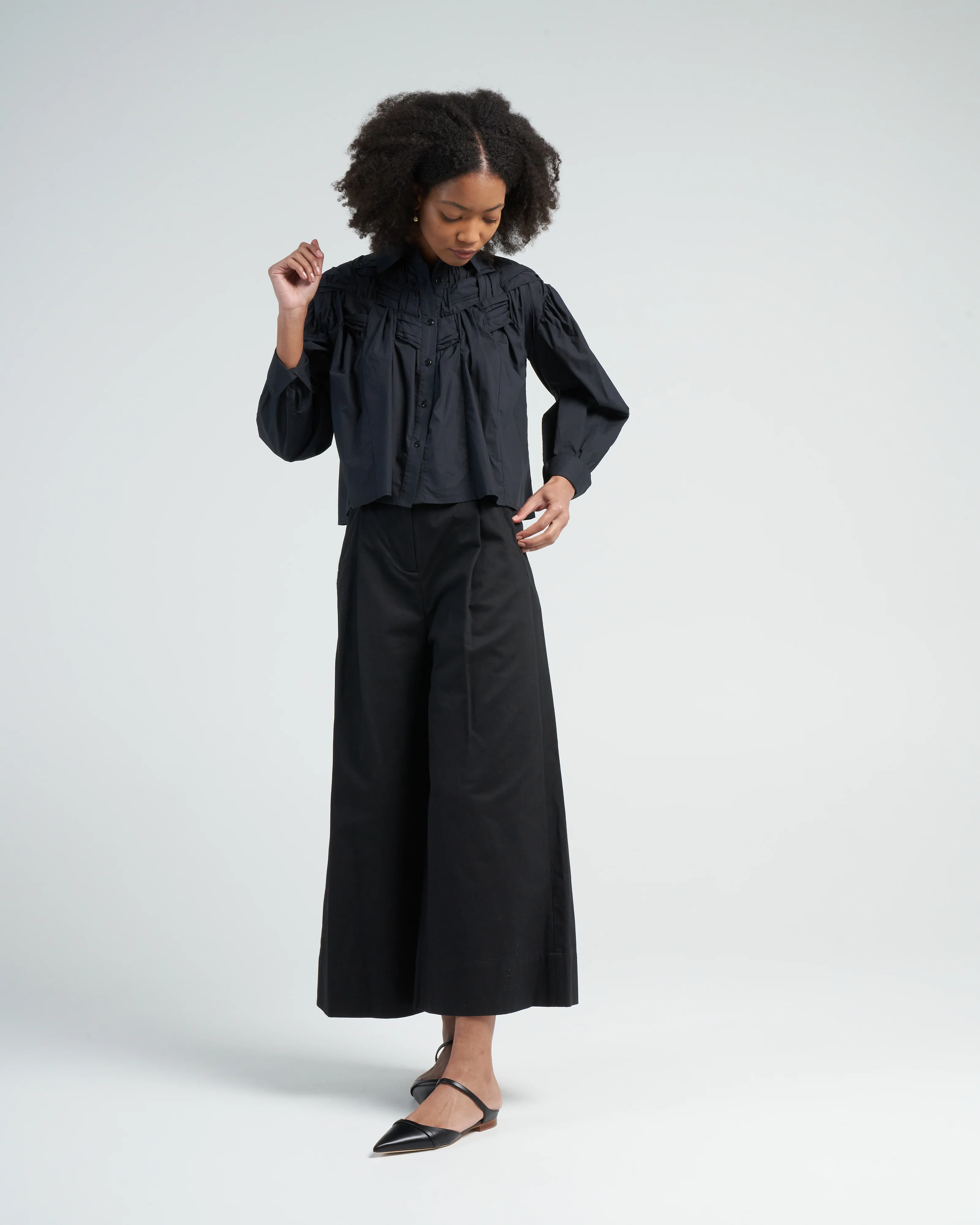sargent emb pant - black - Image 2