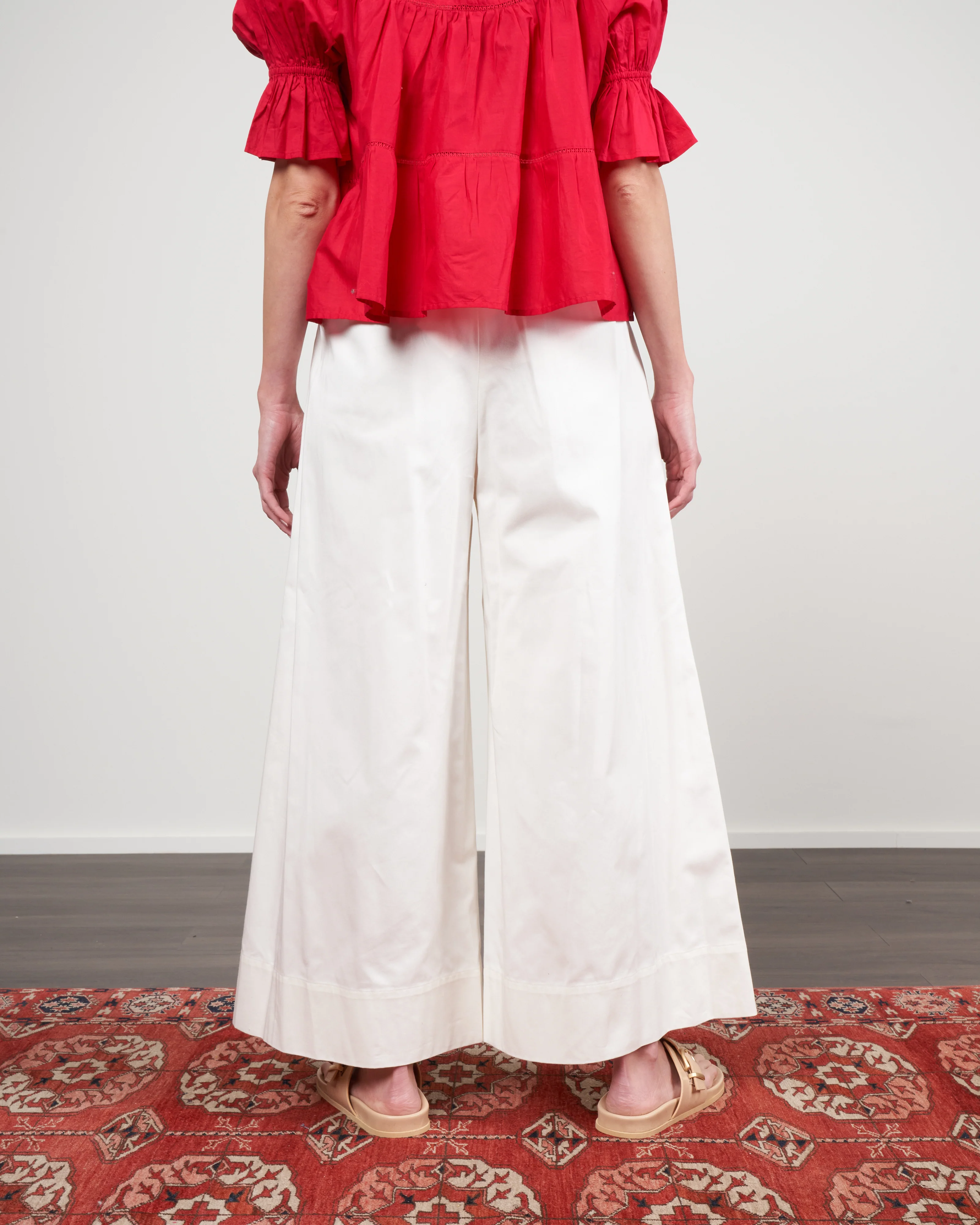 sargent emb pant - ivory - Image 4