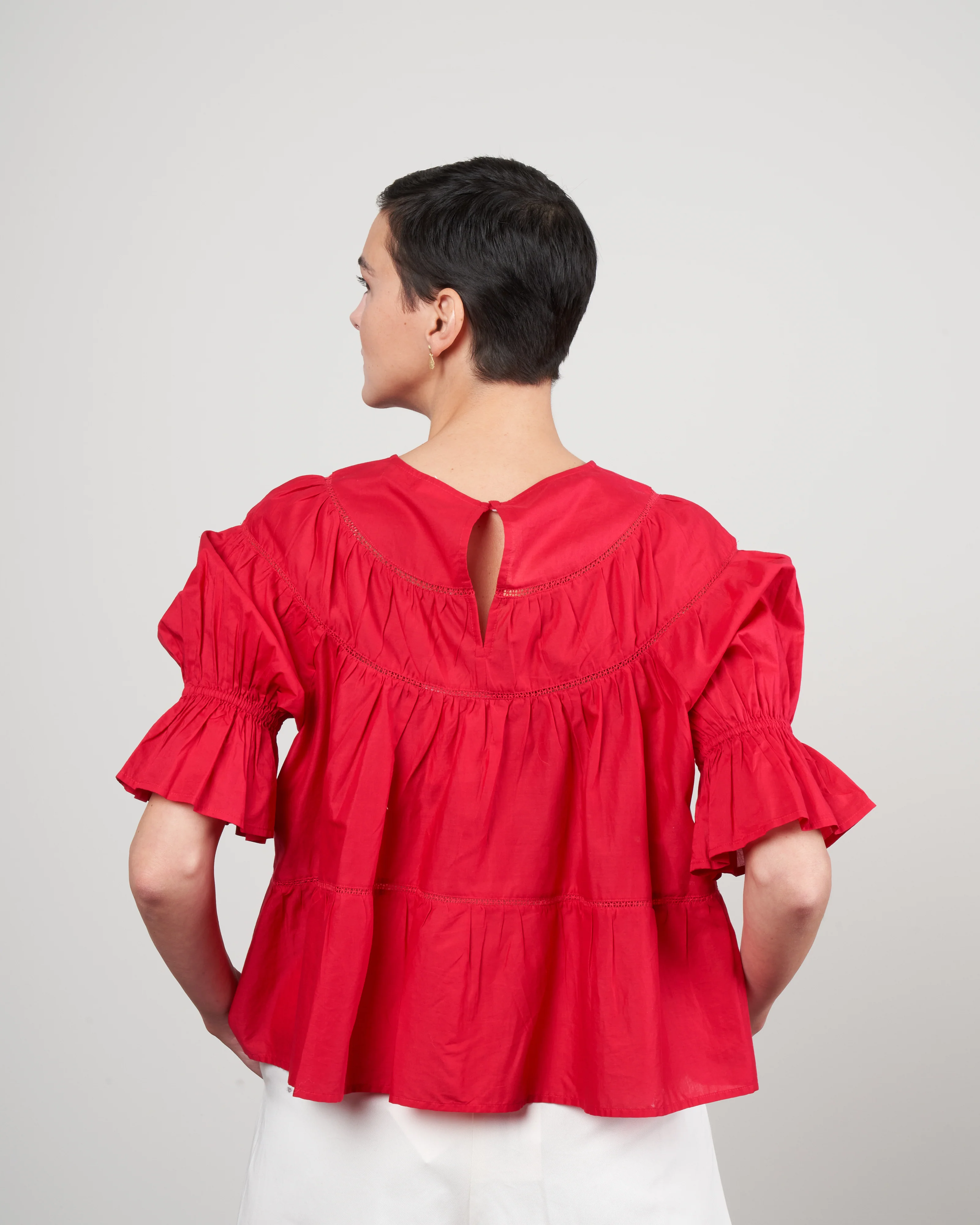 sol blouse - berry - Image 4
