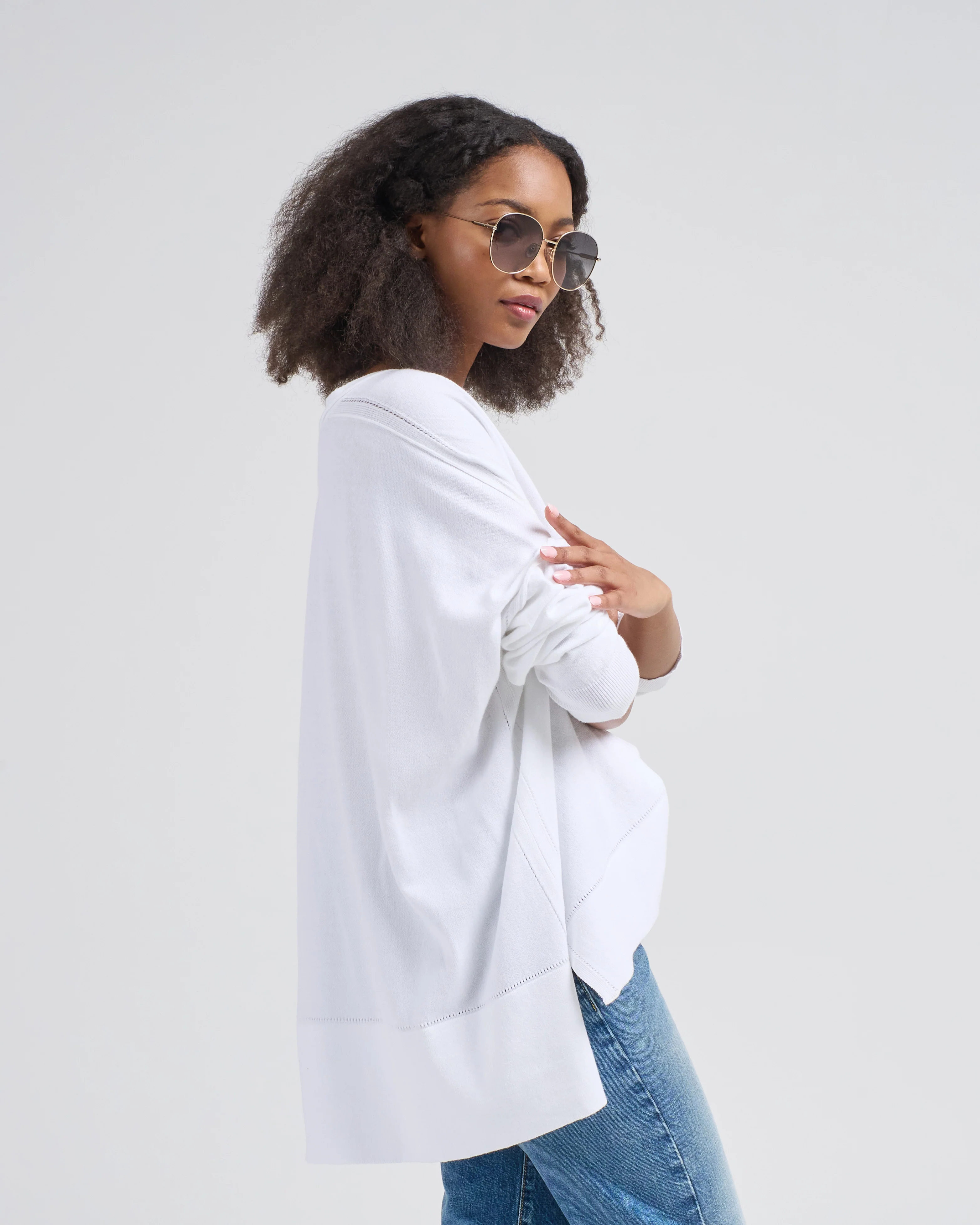 cotton pointelle cardigan - Image 2