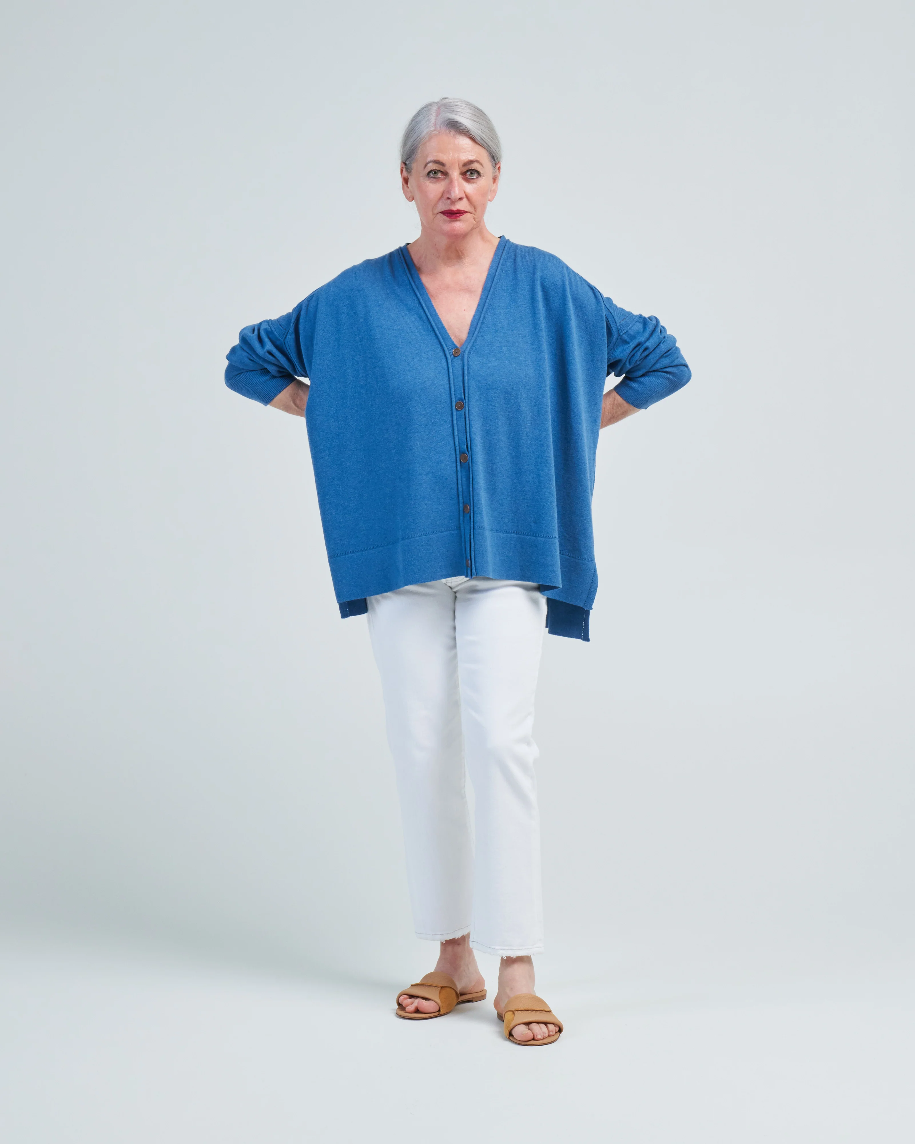 cotton pointelle cardigan - Image 2