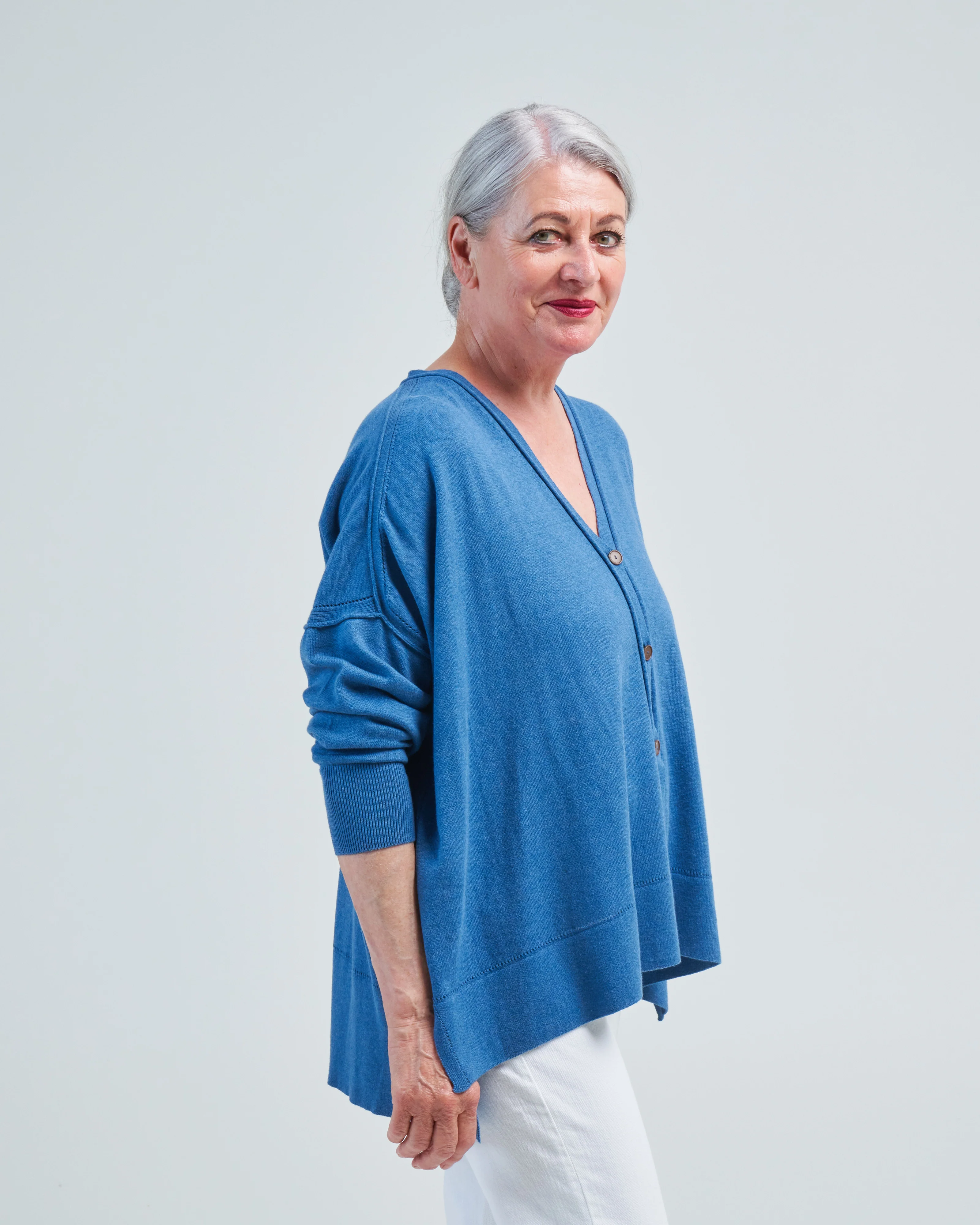 cotton pointelle cardigan - Image 4