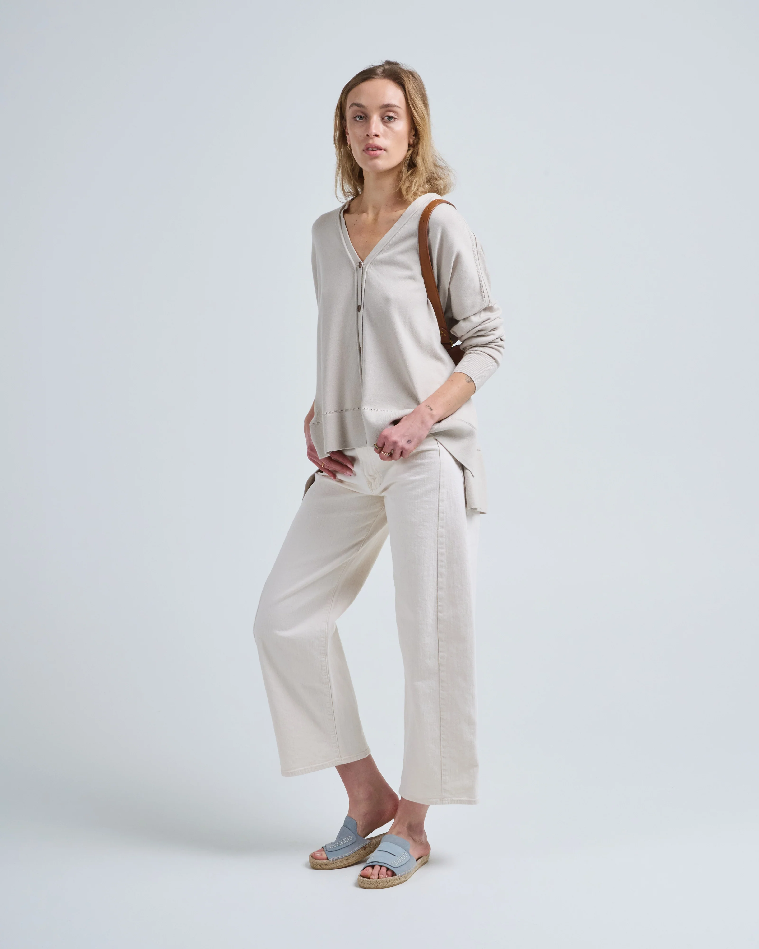 cotton pointelle cardigan - Image 5